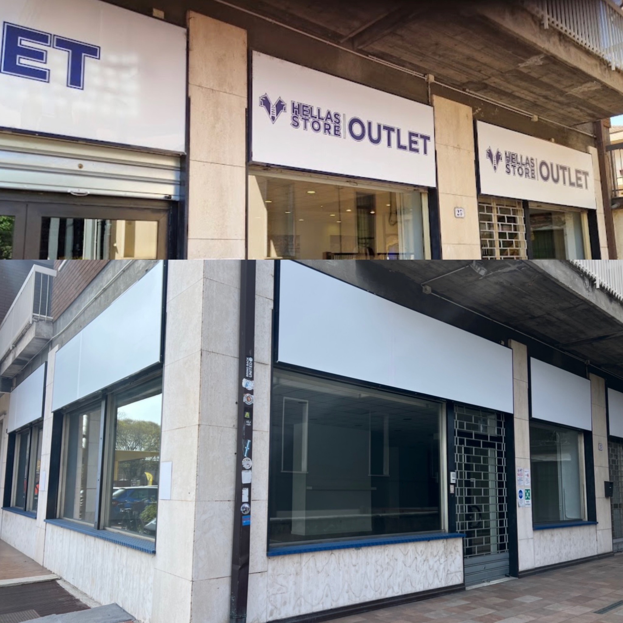 Hellas Store Outlet chiuso