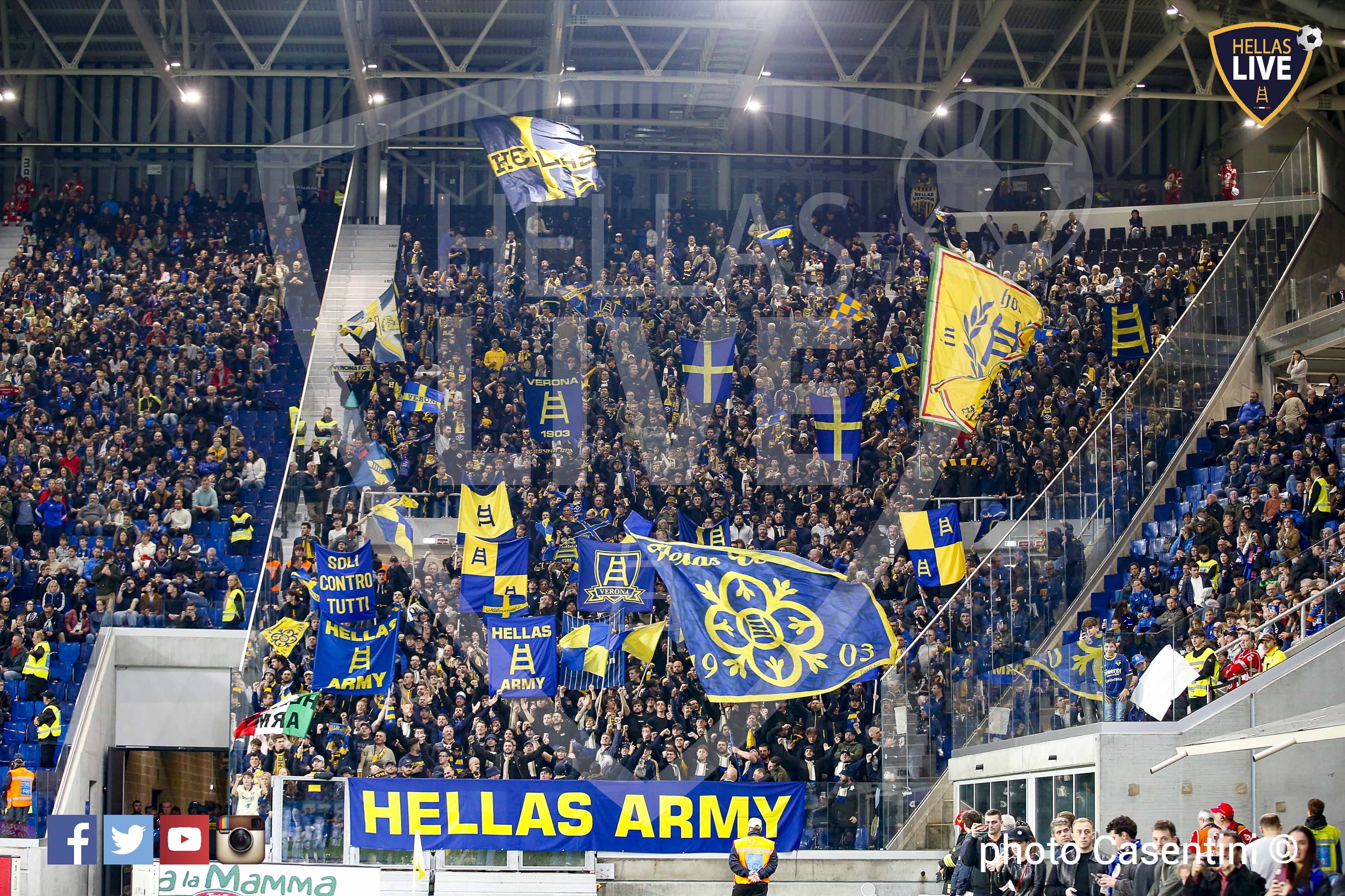 Atalanta-Hellas Verona, trasferta vietata ai tifosi gialloblù