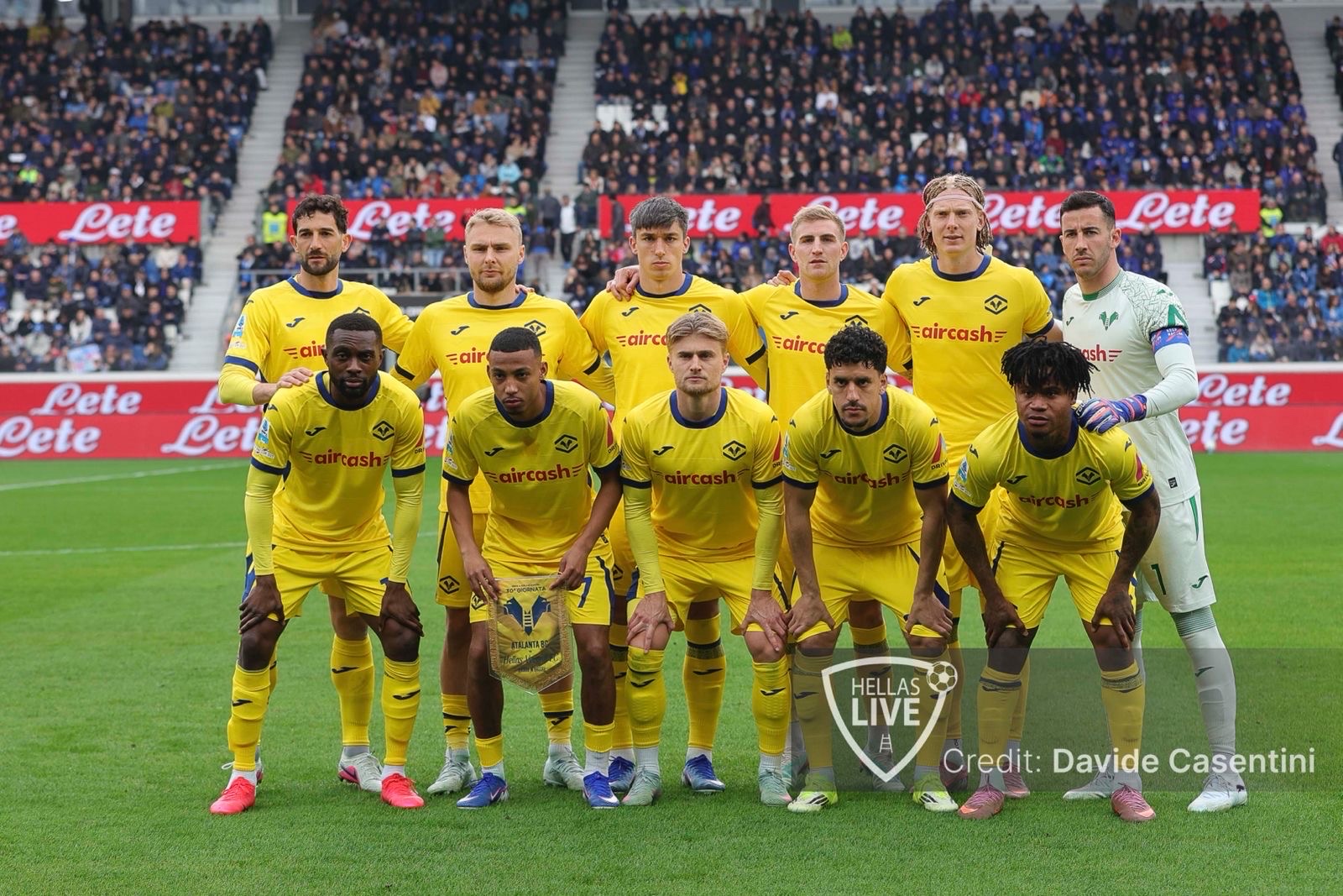 Fine primo tempo, Atalanta-Hellas Verona 1-0