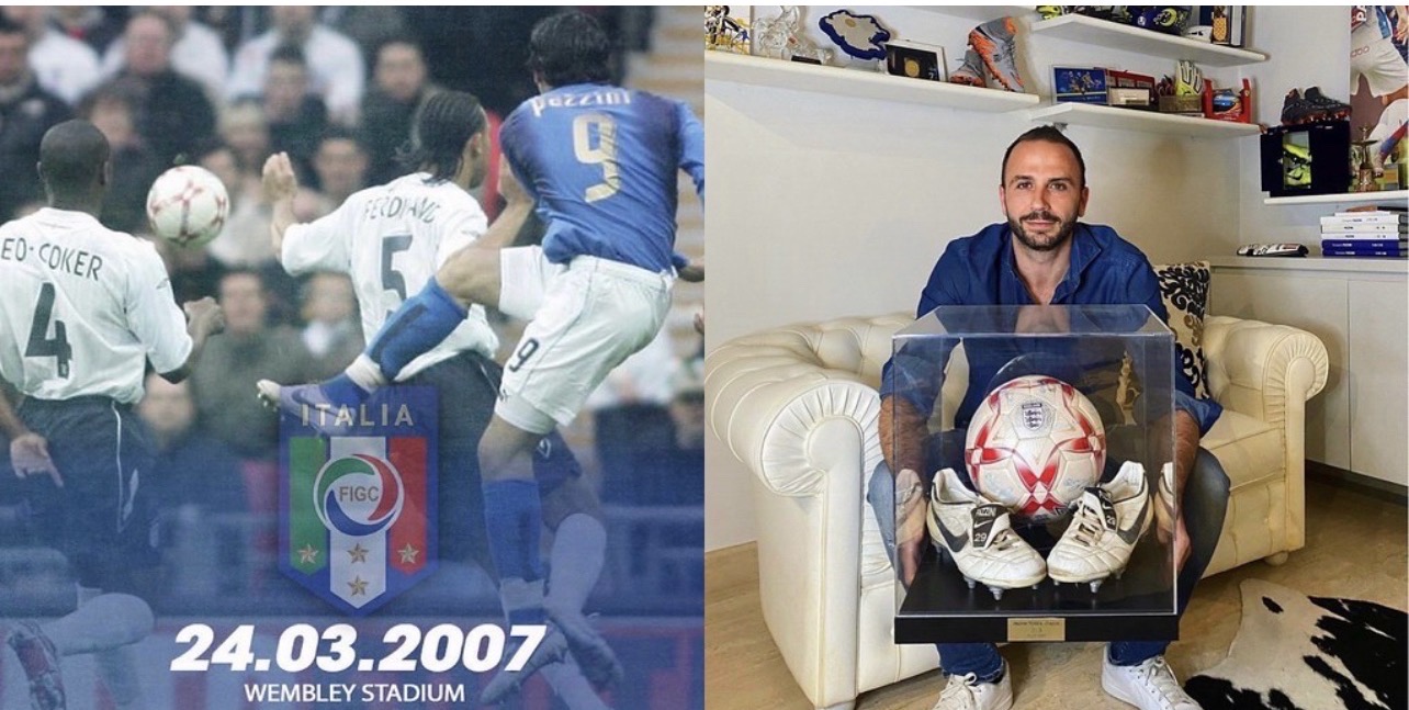 24 marzo 2007, la storica tripletta di Pazzini a Wembley