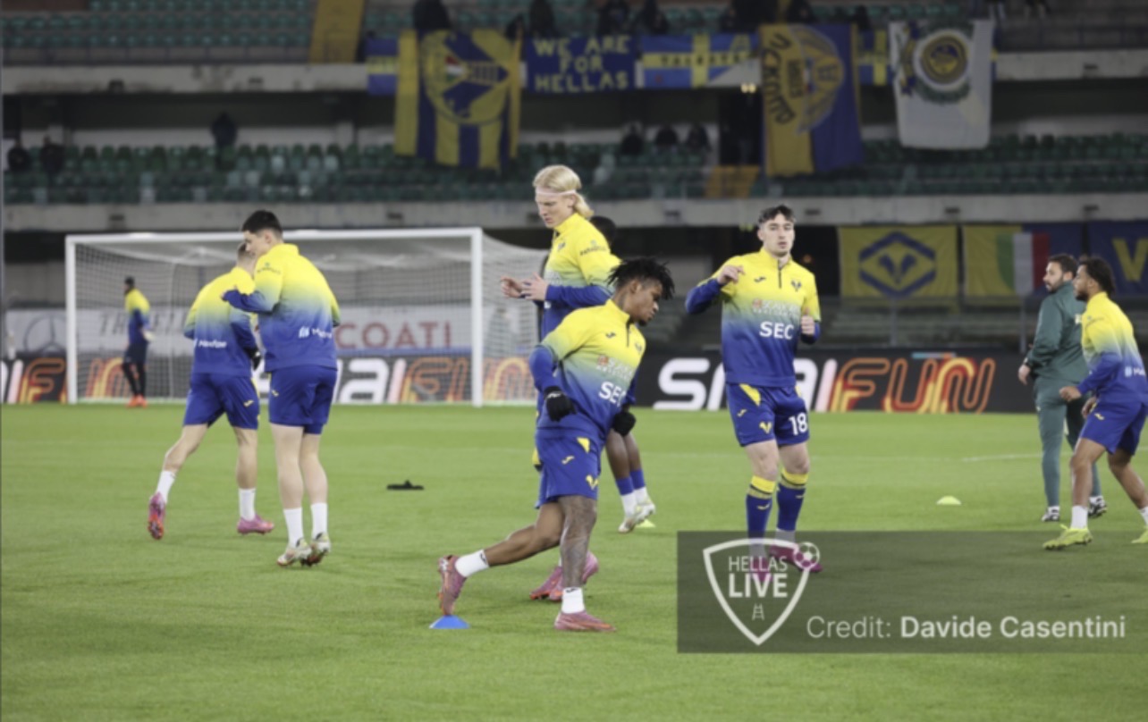 Hellas Verona, rifinitura per i gialloblù. Ore 10 conferenza Sammarco