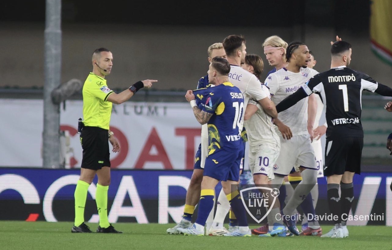 Giudice Sportivo. Hellas Verona, Suslov squalificato una giornata