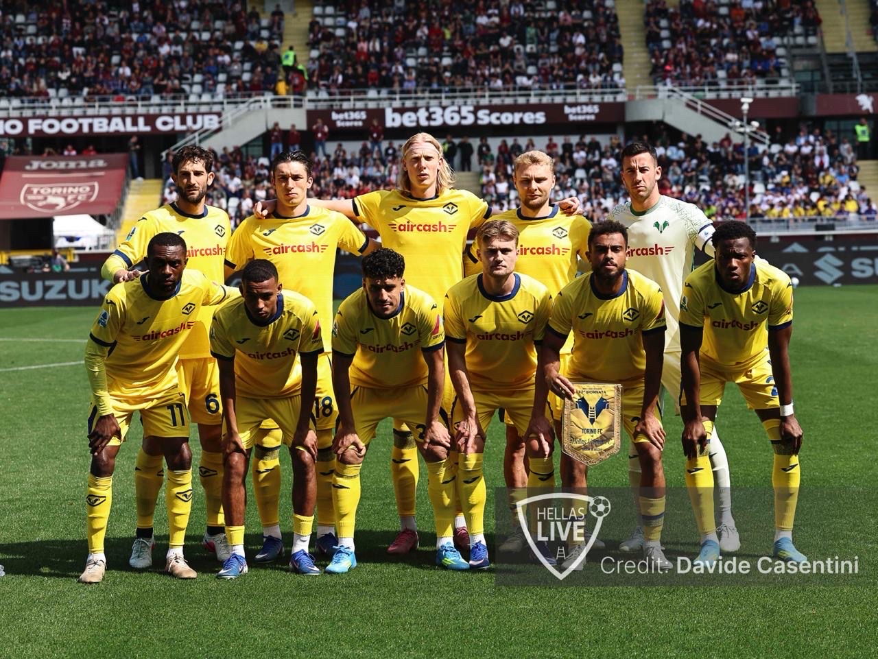 Fine primo tempo, Torino-Hellas Verona 1-1