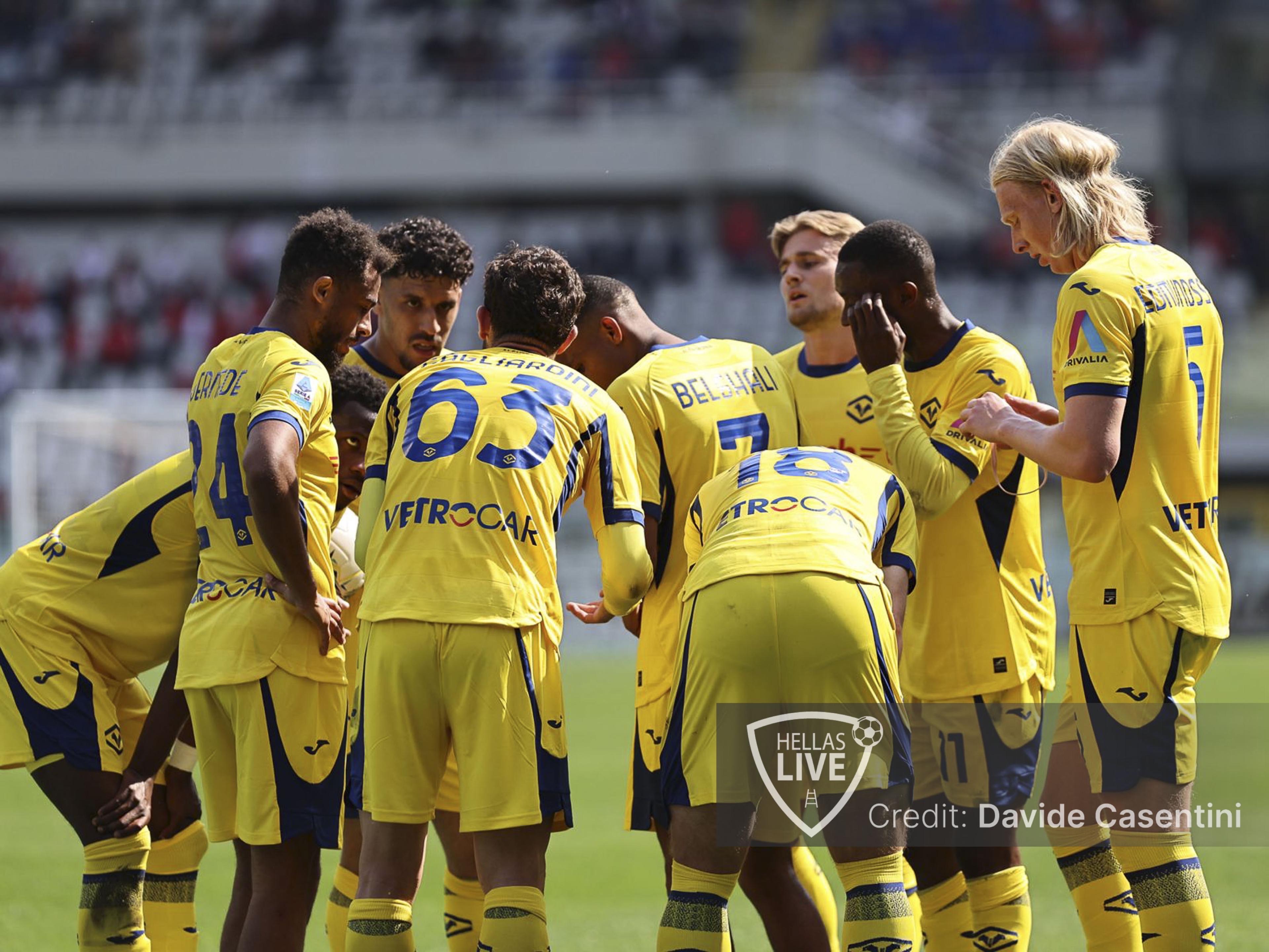 Hellas Verona, rifinitura per i gialloblù. Ore 15 conferenza Sammarco