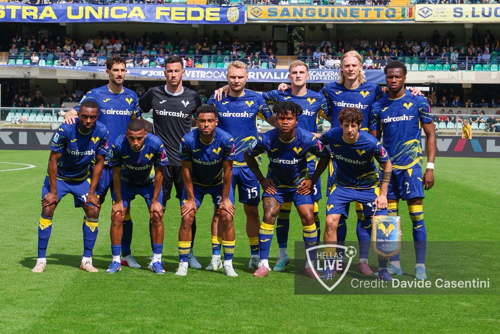 Fine primo tempo, Hellas Verona-Milan 0-1