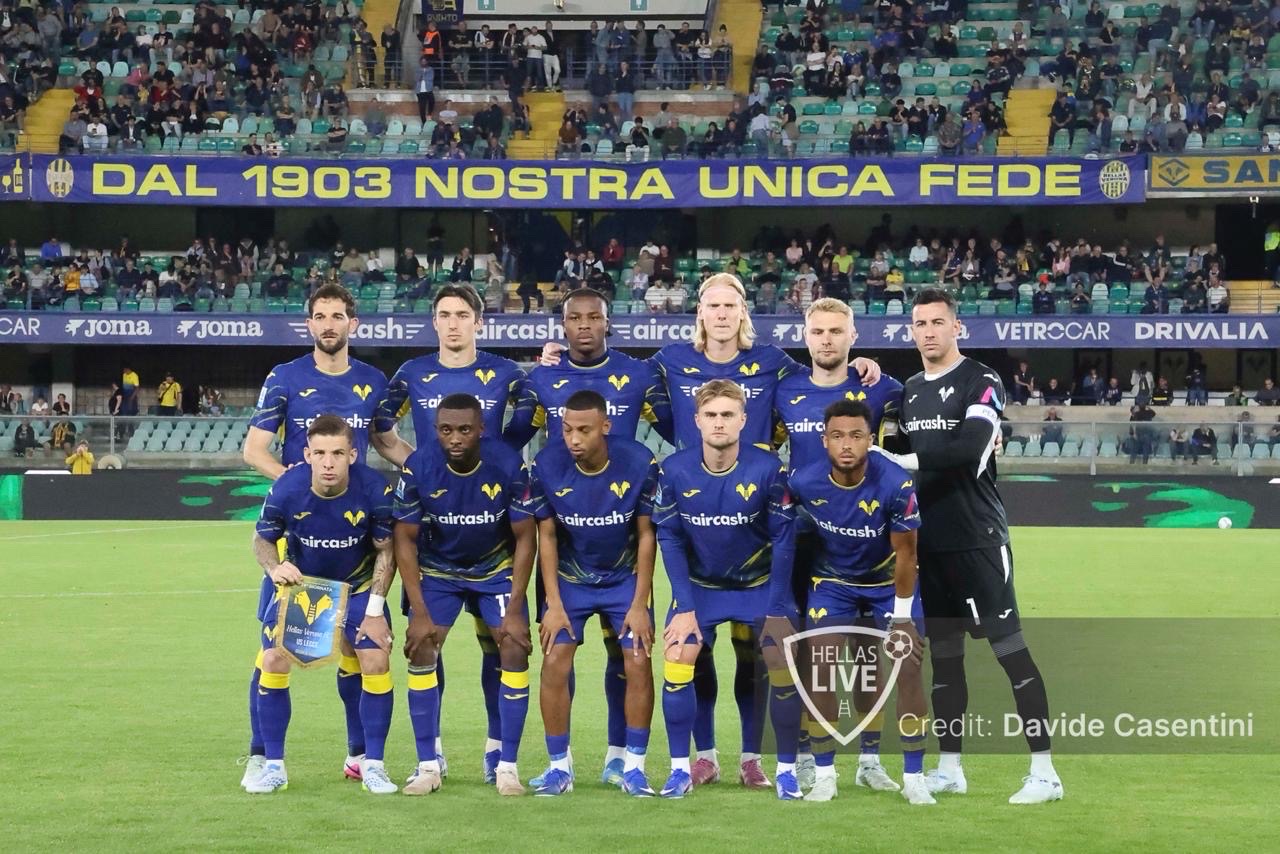 Fine primo tempo, Hellas Verona-Lecce 0-0