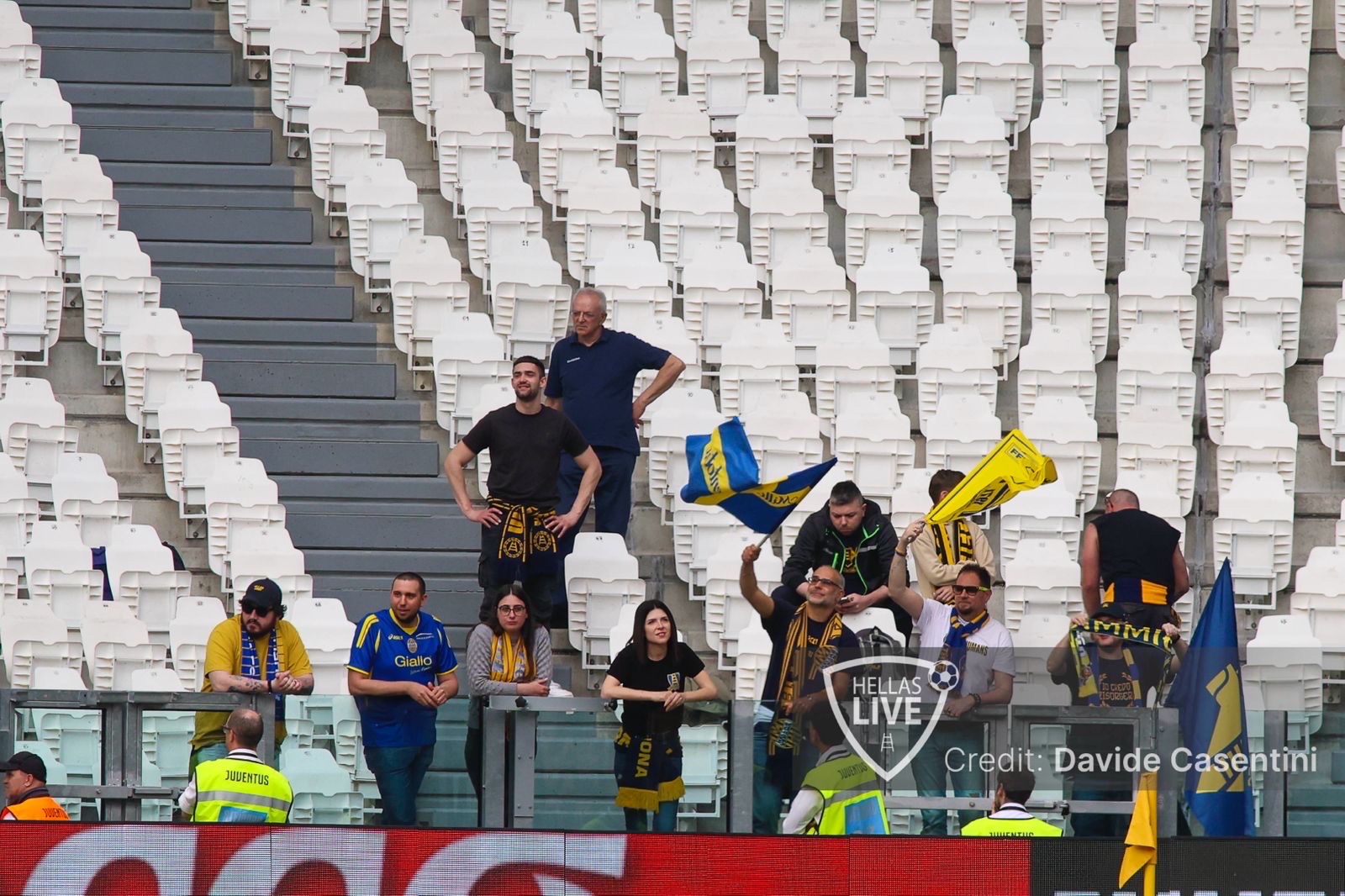 Juventus-Hellas Verona, i tifosi gialloblù presenti nel Settore Ospiti