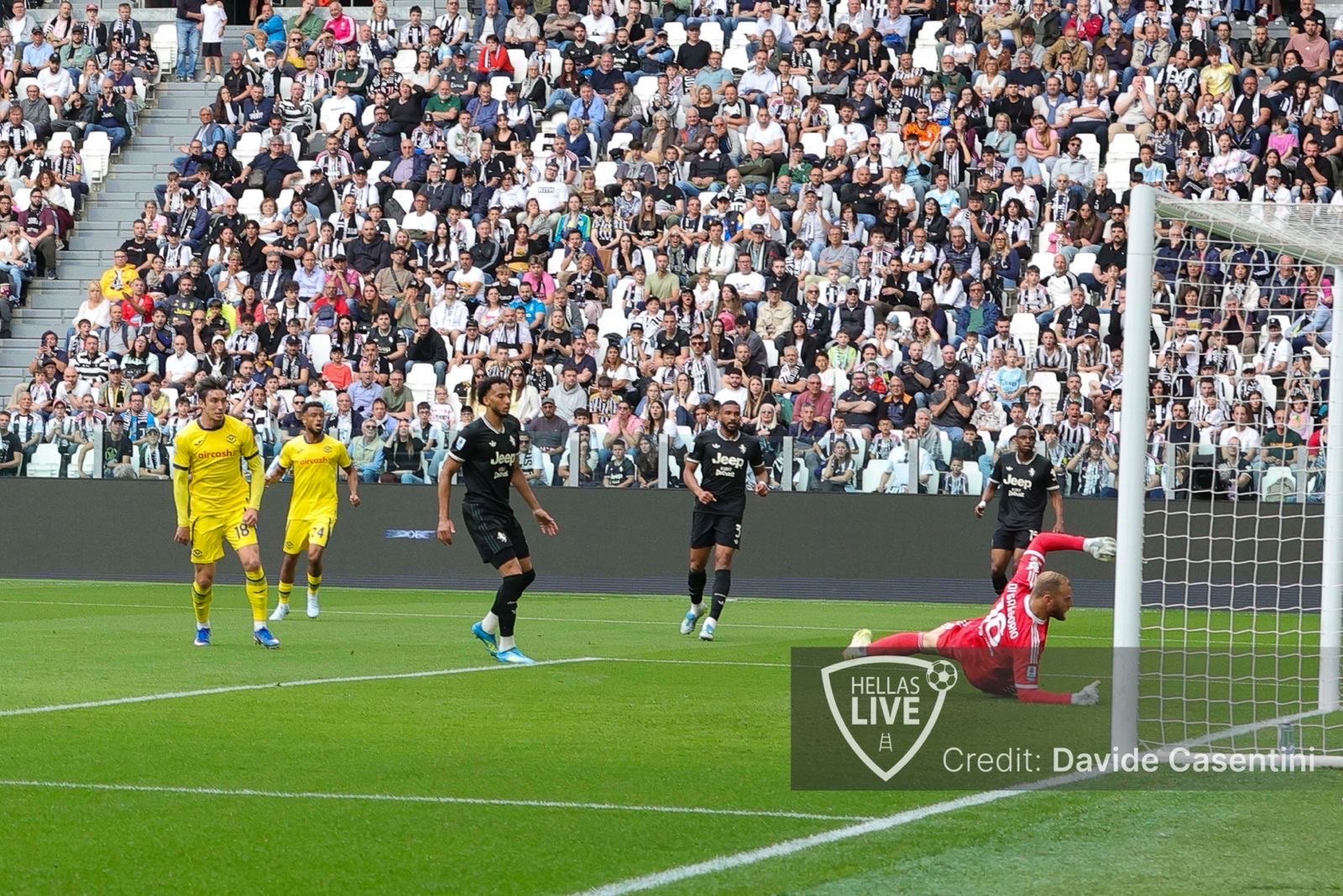 Fine primo tempo, Juventus-Hellas Verona 0-1