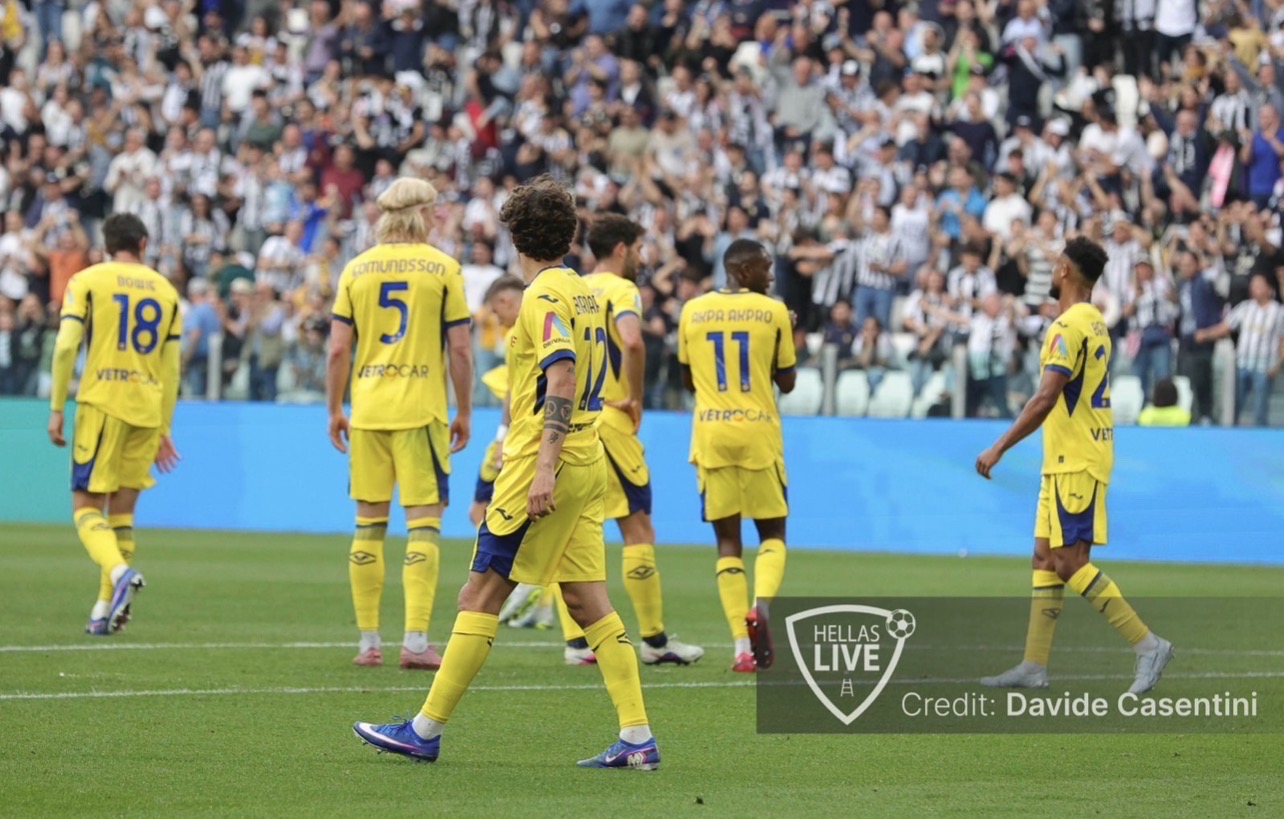 Hellas Verona a punti contro la Juventus sia all’andata che al ritorno