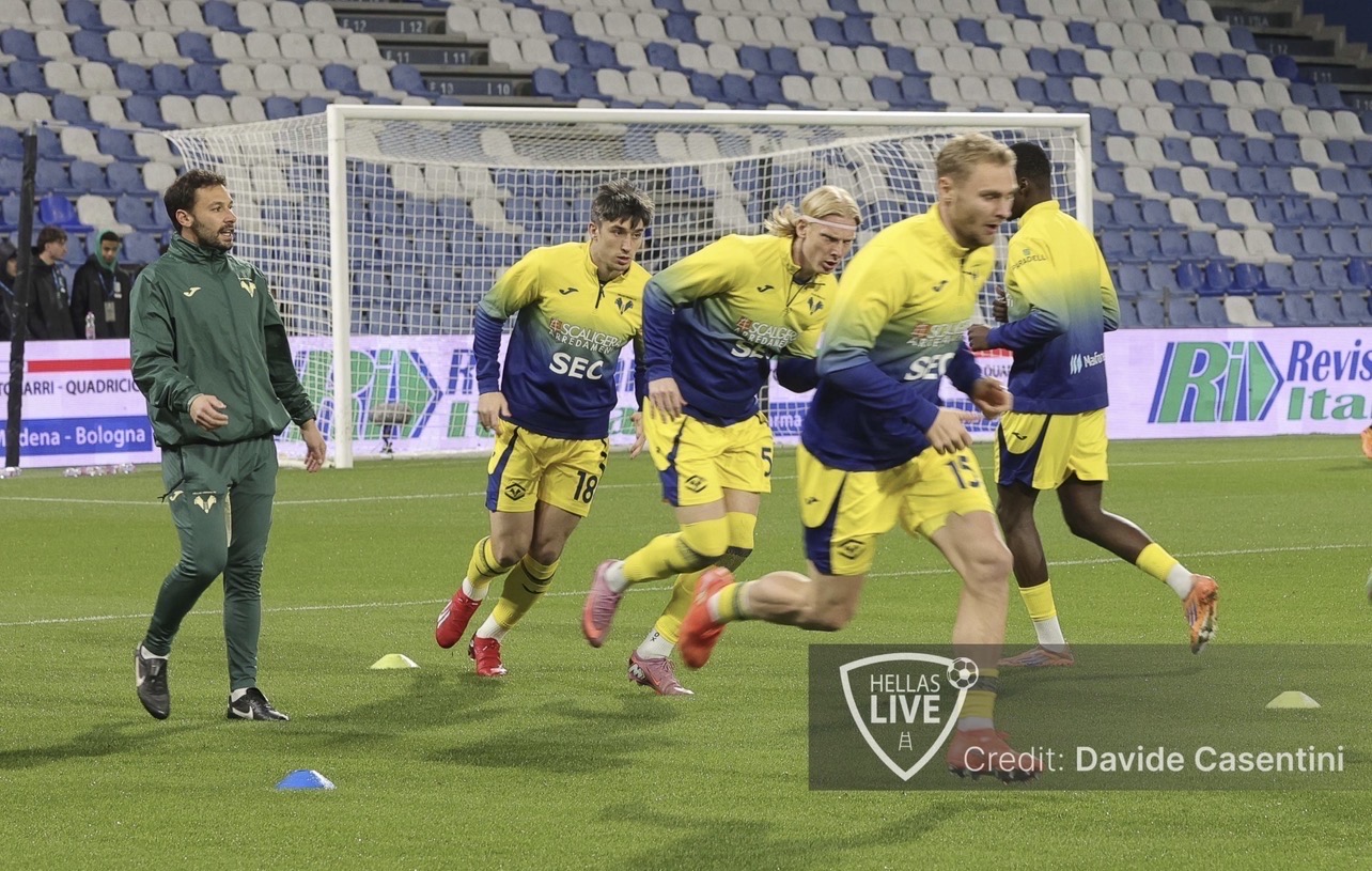 Hellas Verona, allenamento questa mattina per i gialloblù