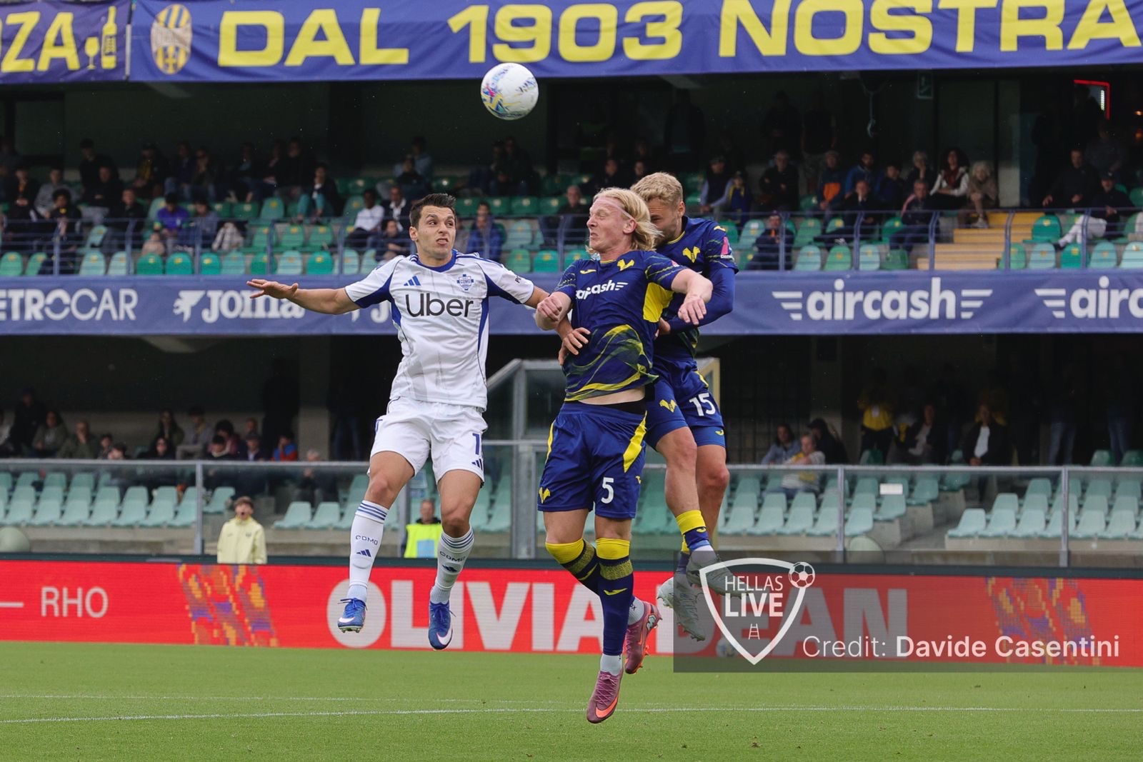 Hellas Verona-Como 0-1, al Bentegodi la sblocca Douvikas
