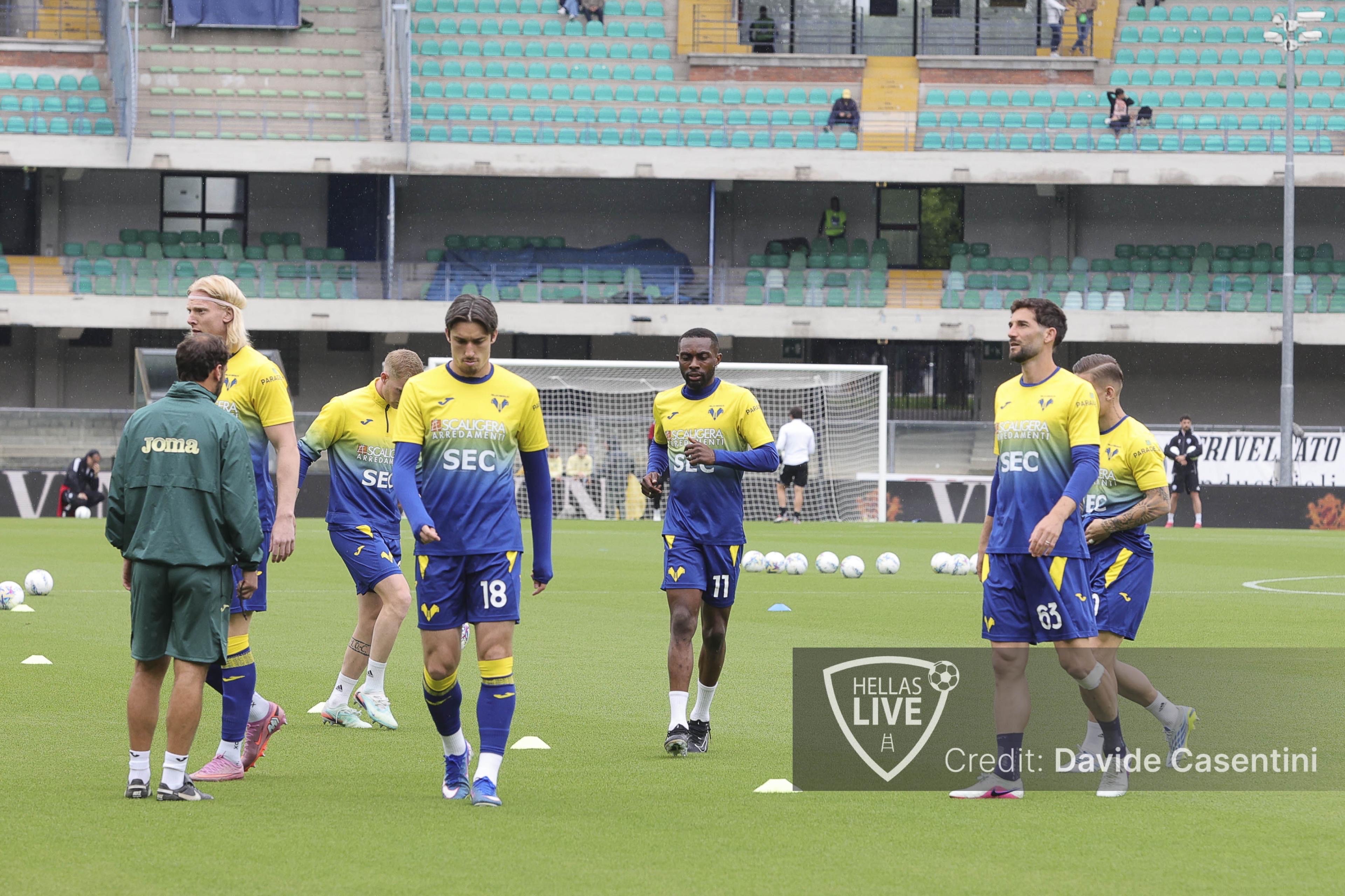 Hellas Verona, allenamento questo pomeriggio