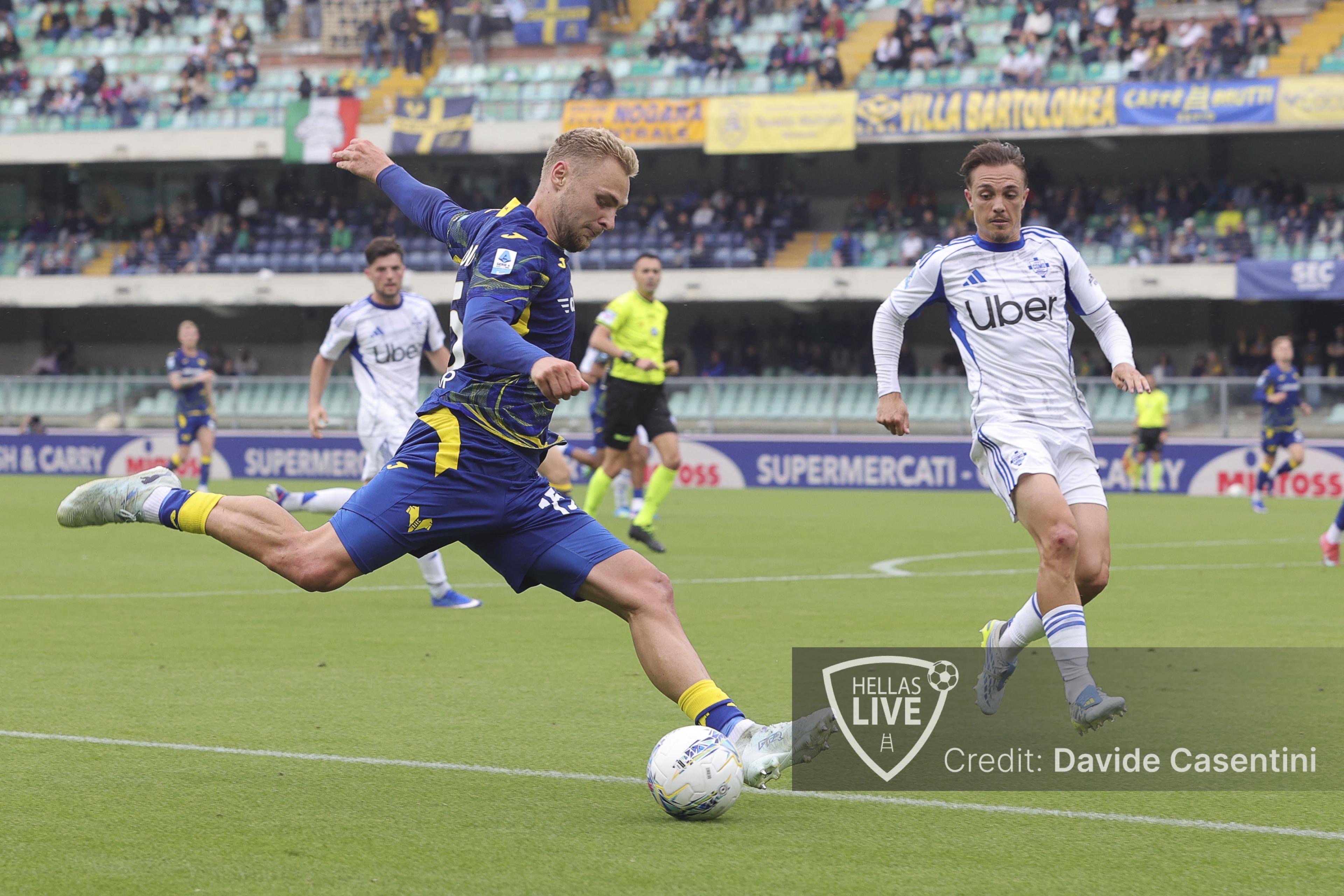 Hellas Verona: Nelsson è il giocatore di movimento con piu presenze e minutaggio della Serie A 2025/26