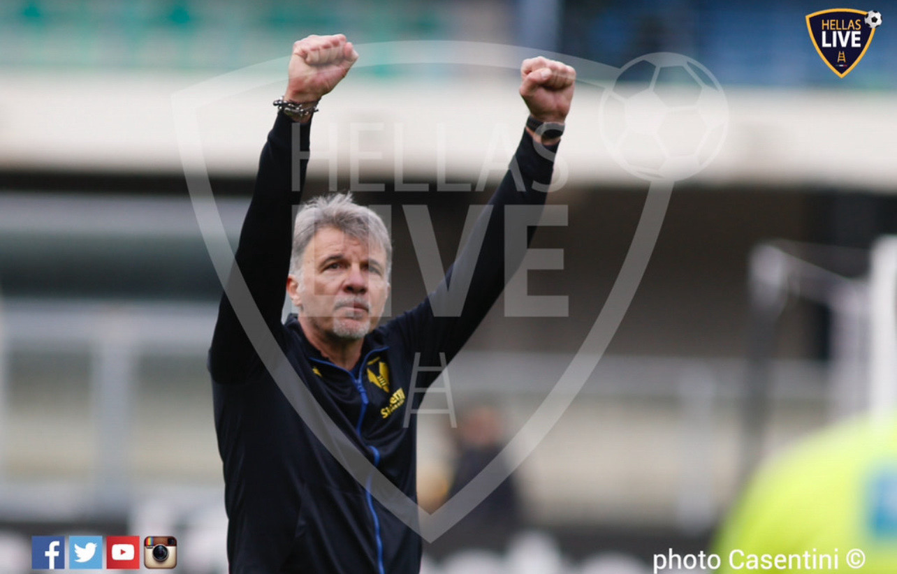 Hellas Verona, Baroni non intende scendere in B