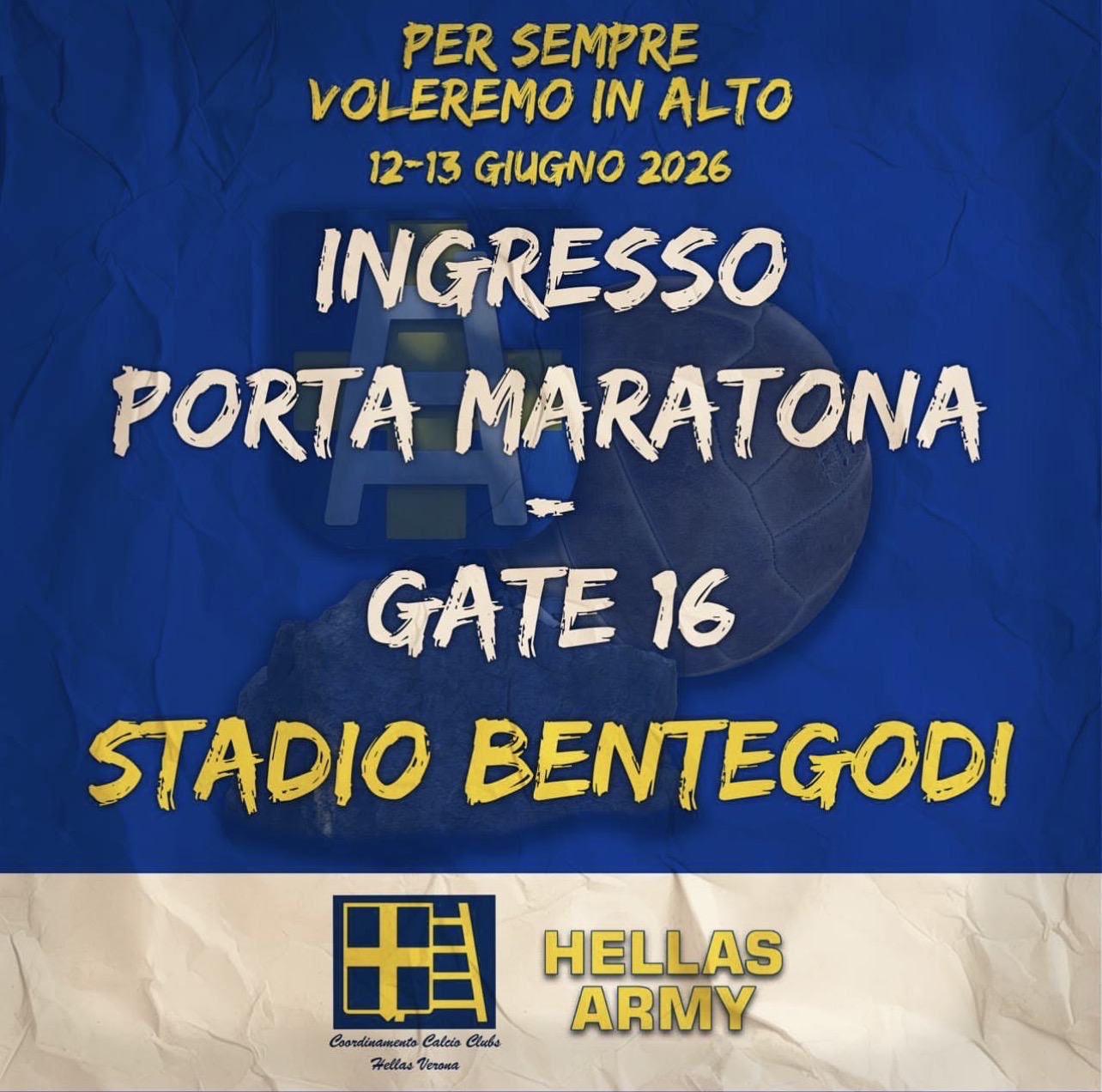 Memorial Per Sempre Voleremo In Alto. Apertura cancelli stadio Bentegodi ore 18:30. Il programma della serata