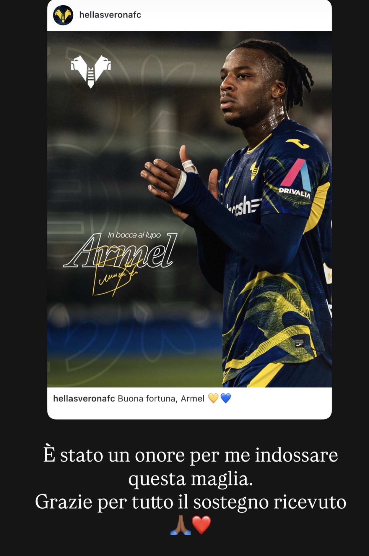 Bella-Kotchap: “È stato un onore indossare questa maglia”