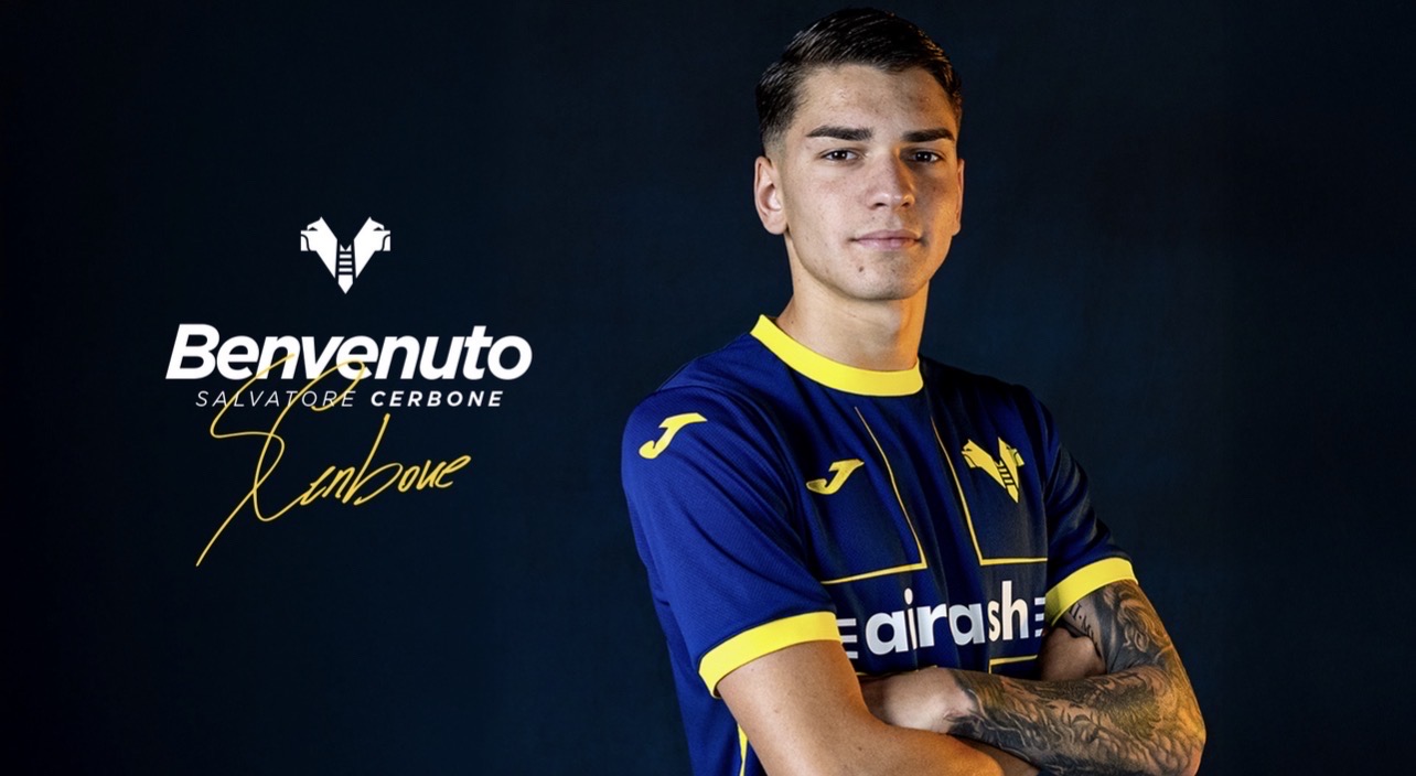 UFFICIALE. Cerbone a titolo definitivo all’Hellas Verona. Contratto sino al 30 giugno 2030