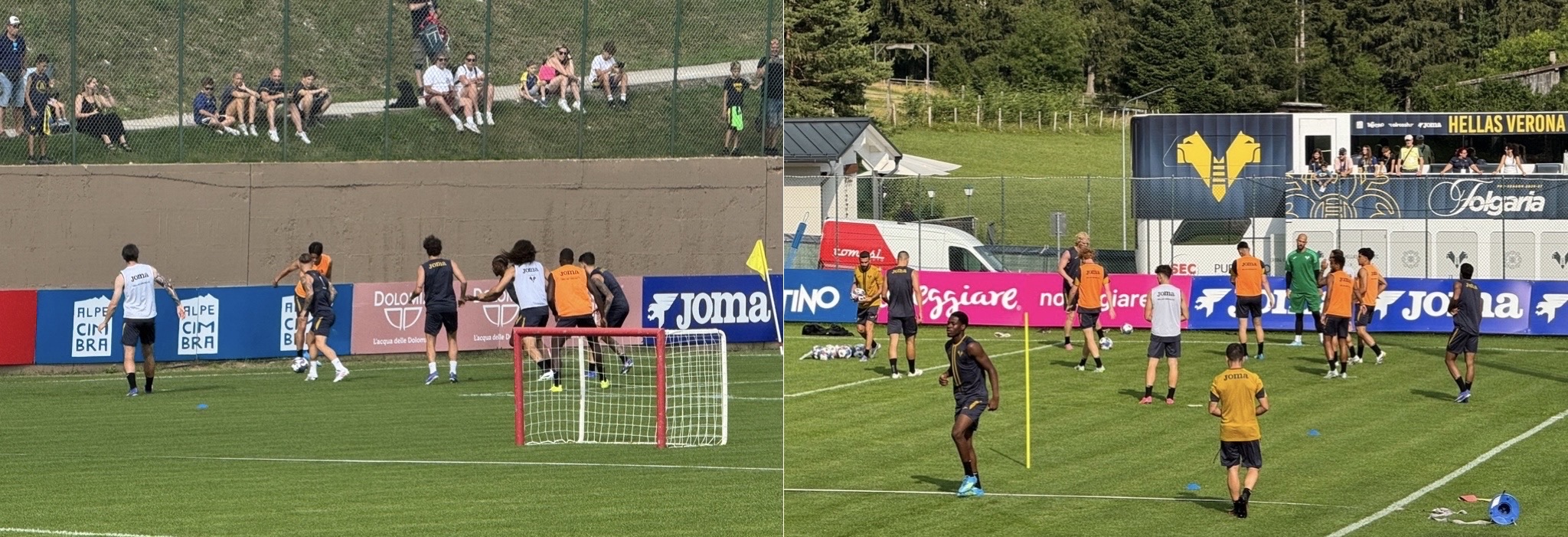 Folgaria 2026, Hellas Verona: primo allenamento per i gialloblù di Baroni