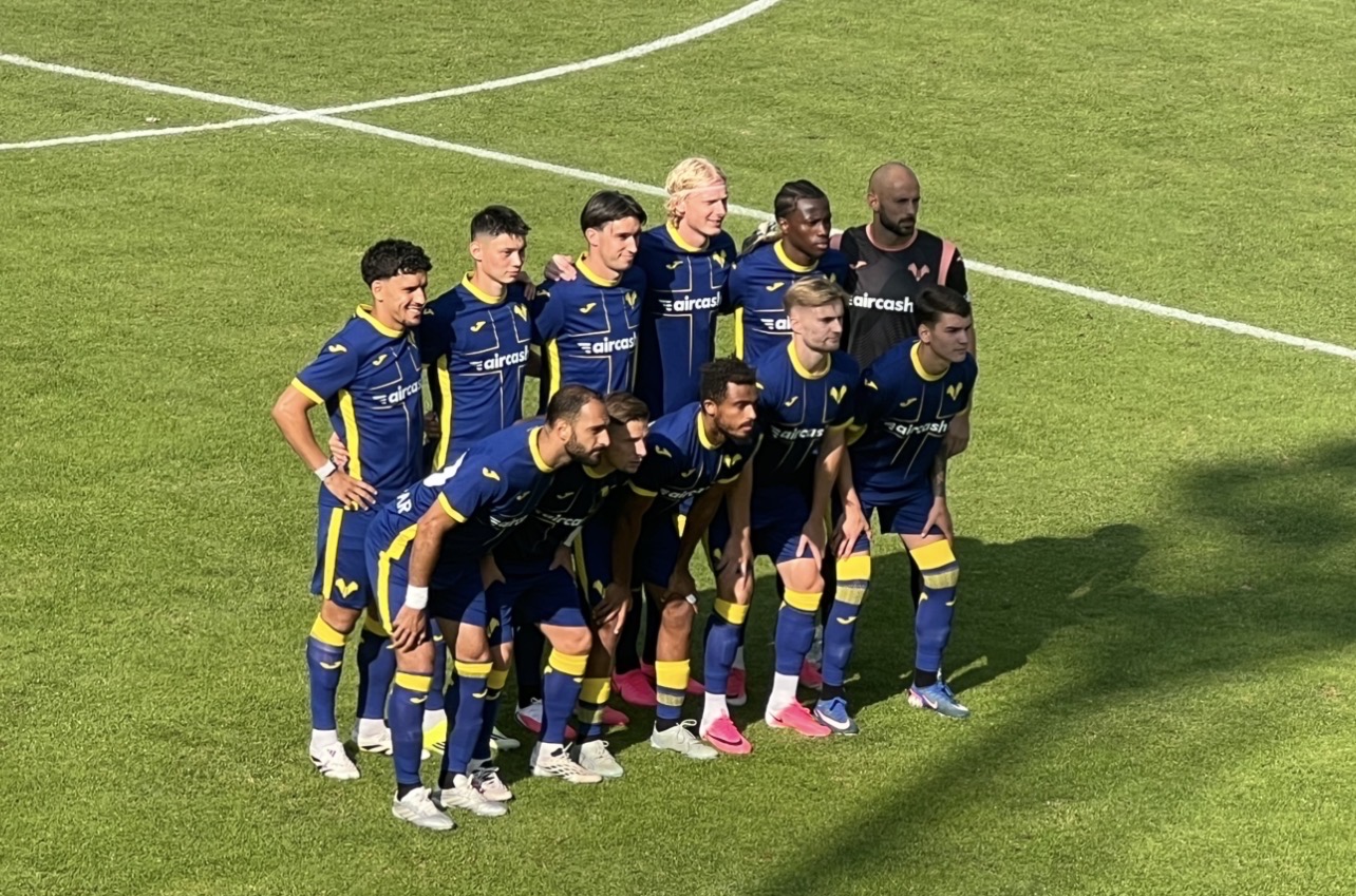 Amichevole, fine primo tempo Hellas Verona-Virtus Verona 2-0