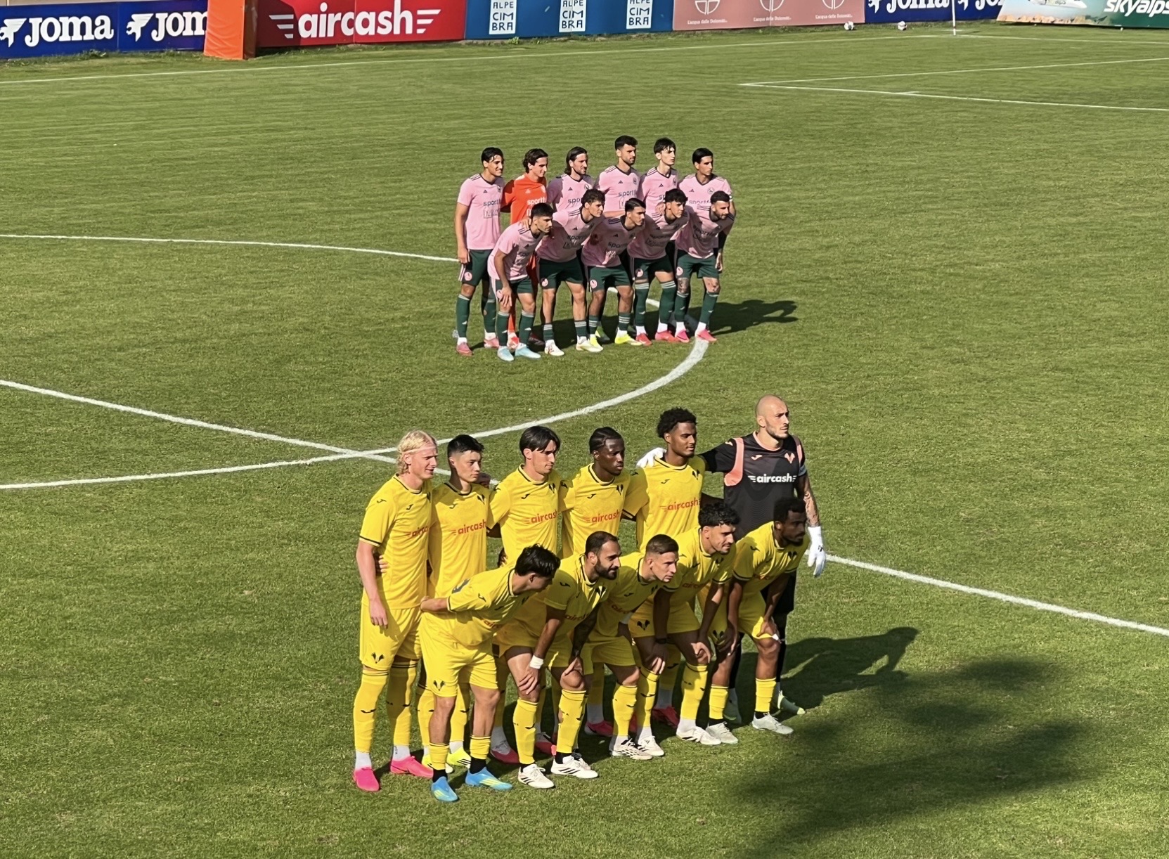 Amichevole, fine primo tempo Hellas Verona-Dolomiti Bellunesi 1-0