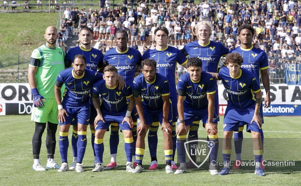 Amichevole Hellas Verona-Lecco, capienza 1000 posti a Villafranca