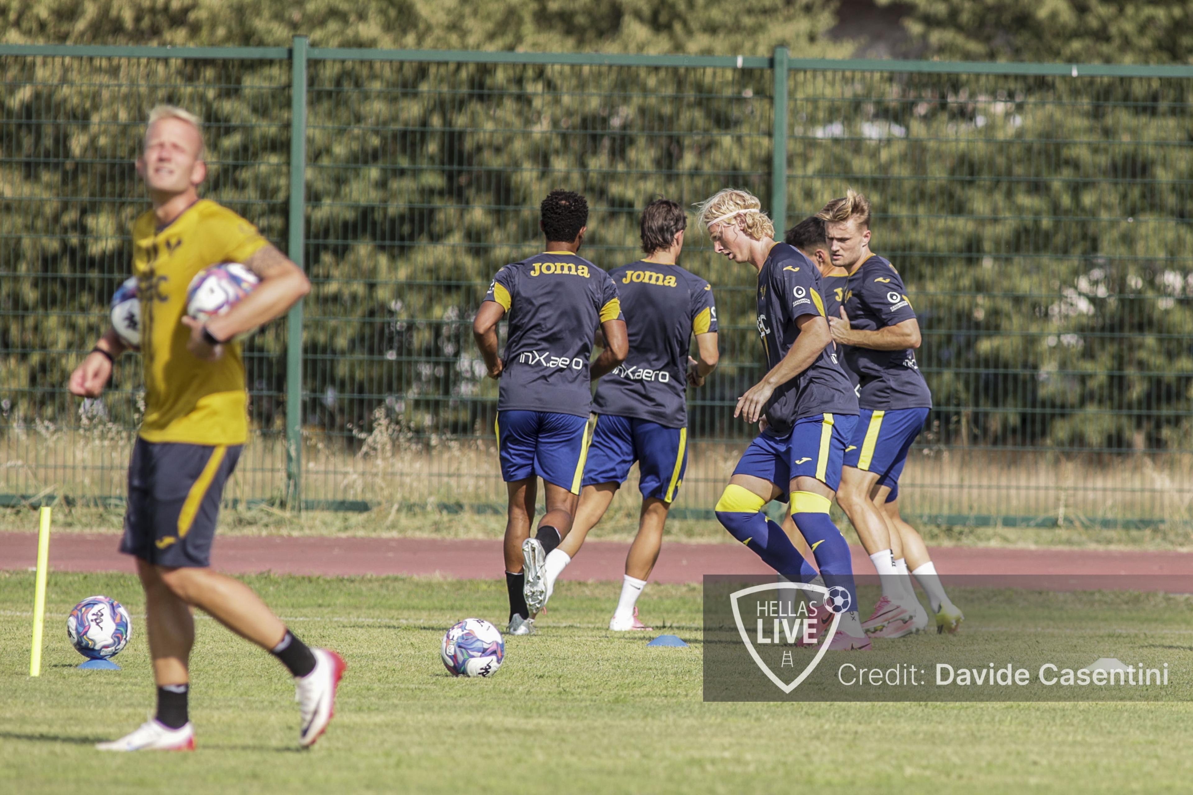 Hellas Verona, allenamento questa mattina