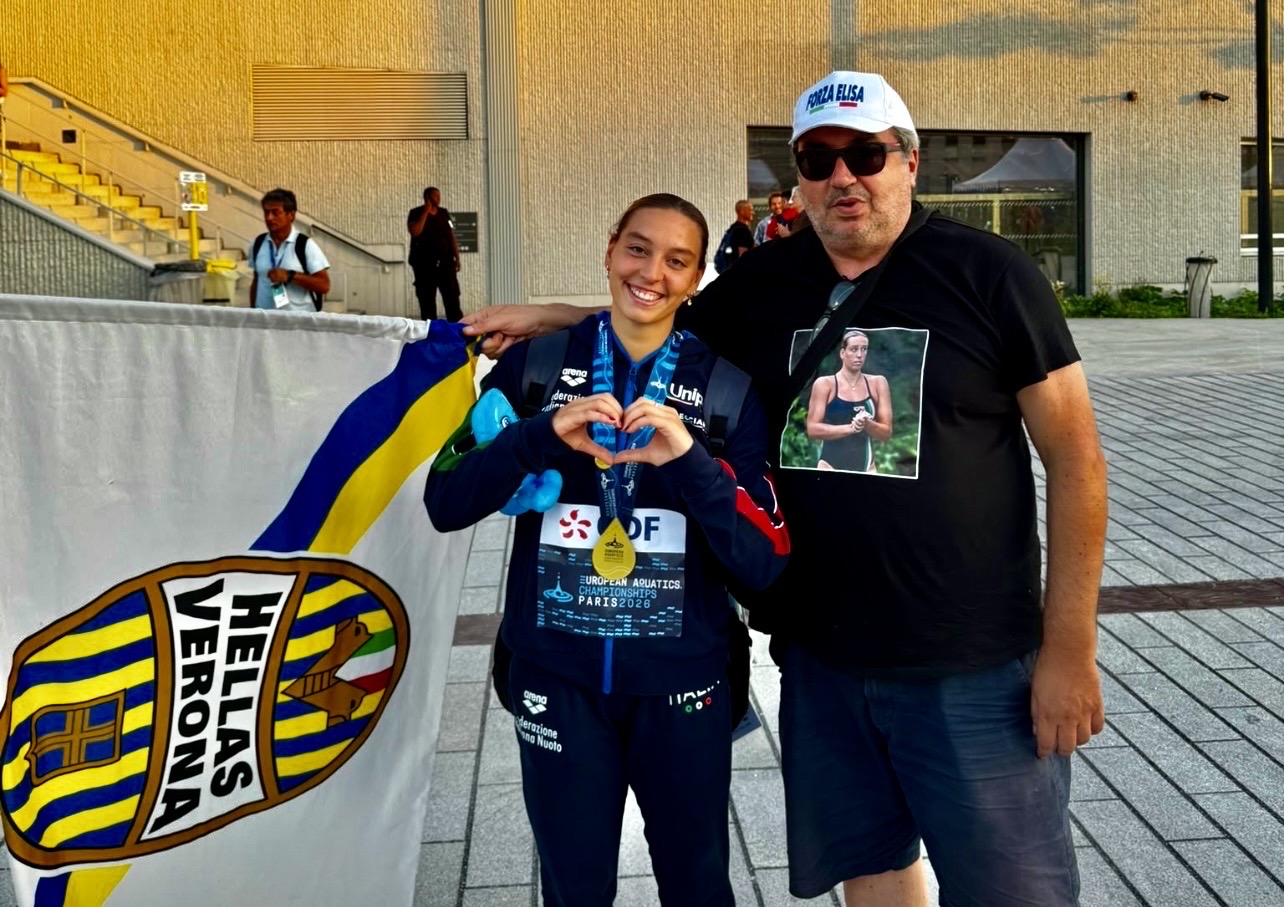 Europei di nuoto, medaglia d’oro per la tuffatrice veronese Elisa Pizzini