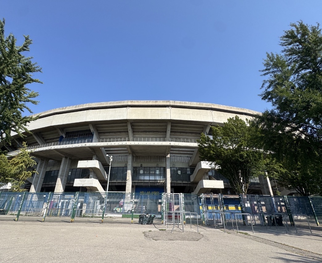 Hellas Verona, allenamento al Bentegodi