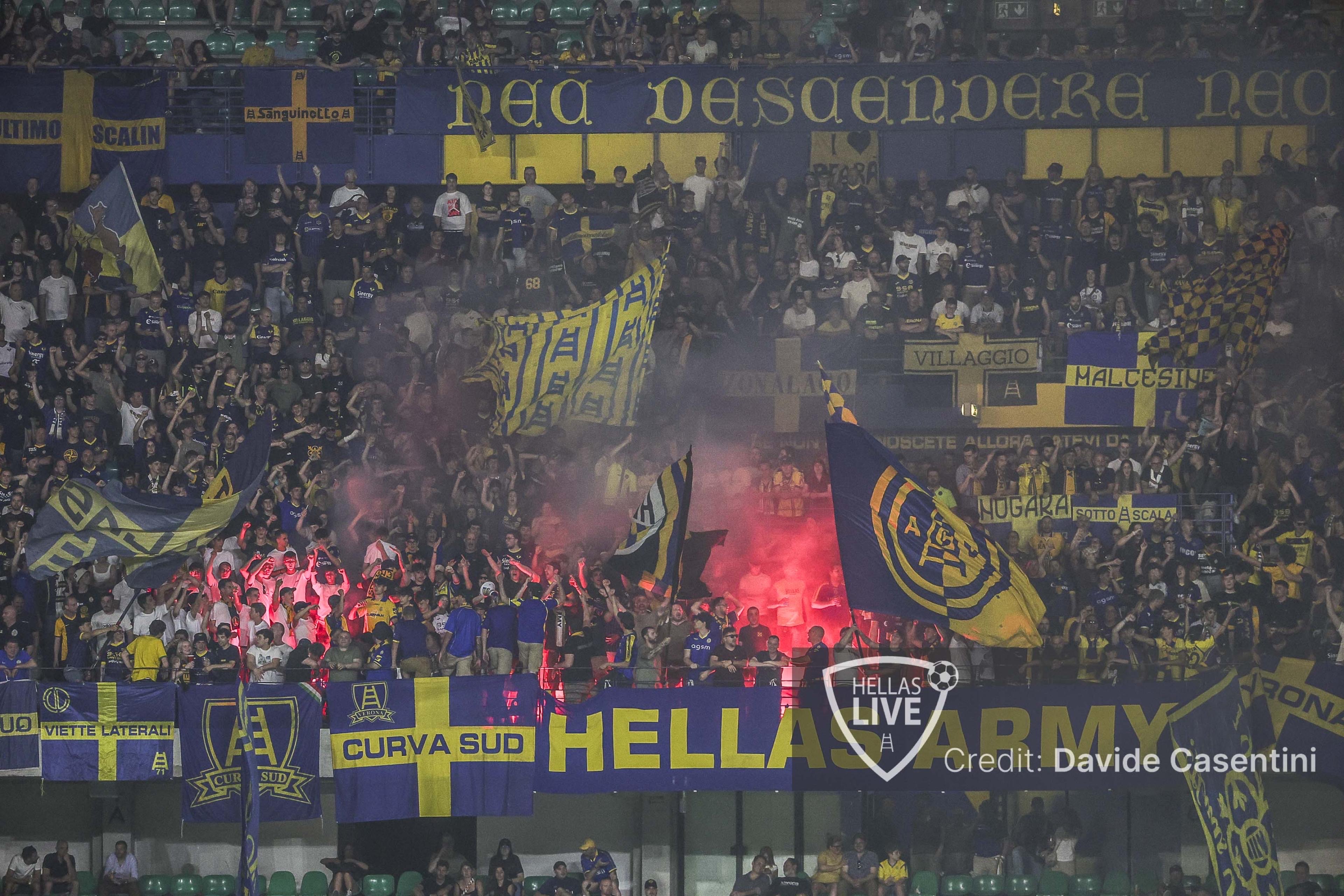 Hellas Verona-Entella, superata quota 5.000