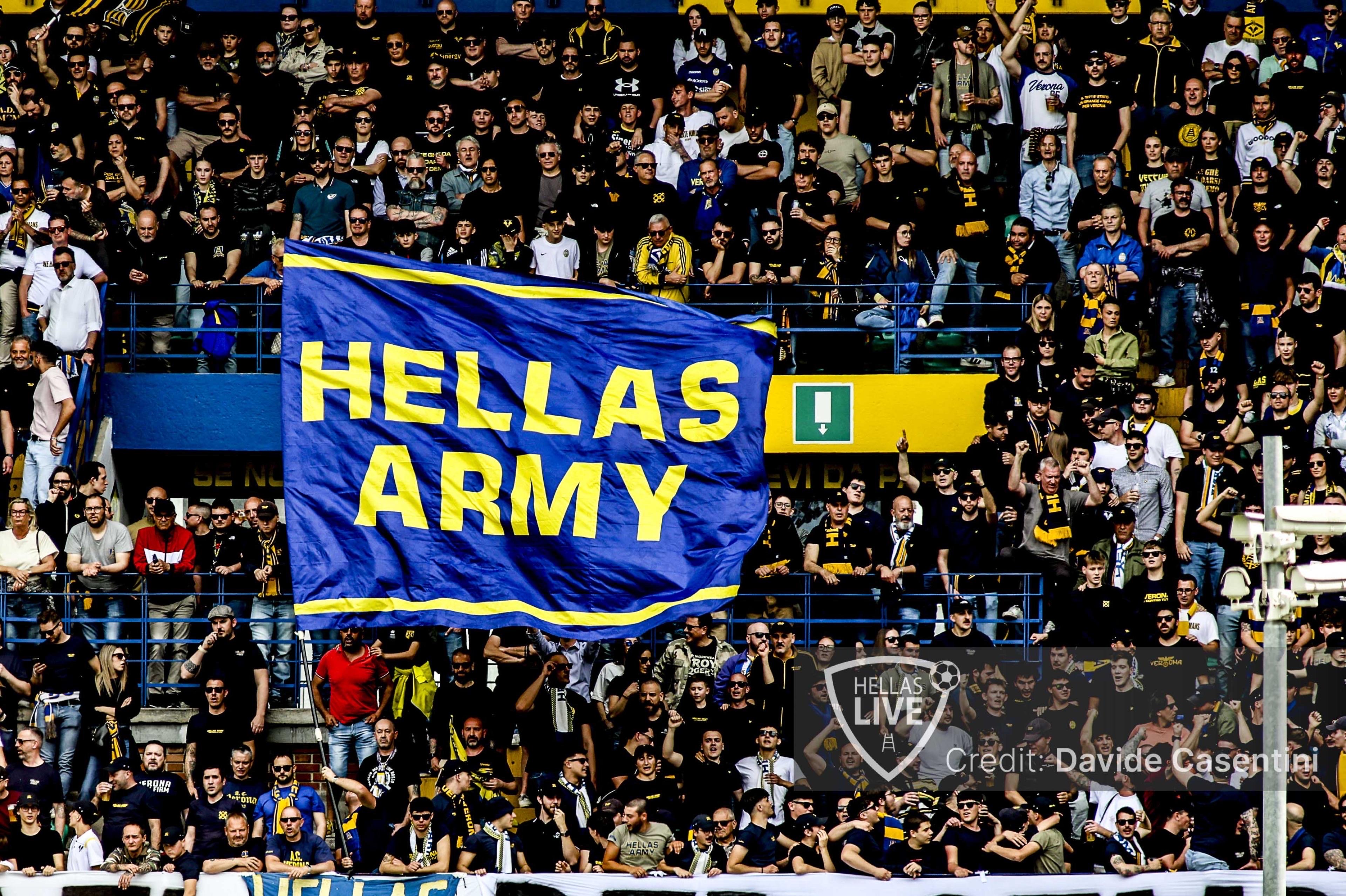 Padova-Hellas Verona, biglietti in vendita da mercoledì alle ore 10. Curva Nord Ospiti: 1500 posti, costo 22 euro più prevendita
