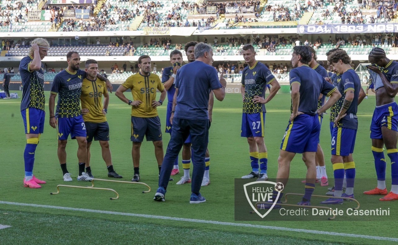 Hellas Verona, allenamento questa mattina
