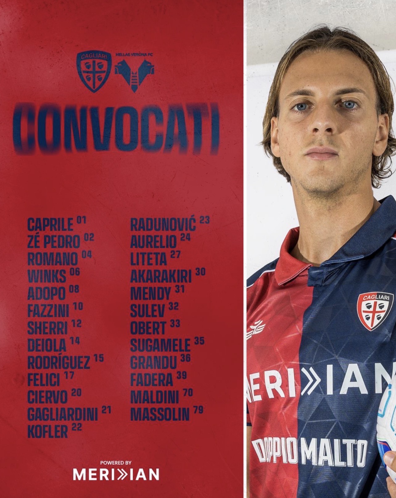 Coppa Italia. Cagliari-Hellas Verona, i convocati di Pisacane