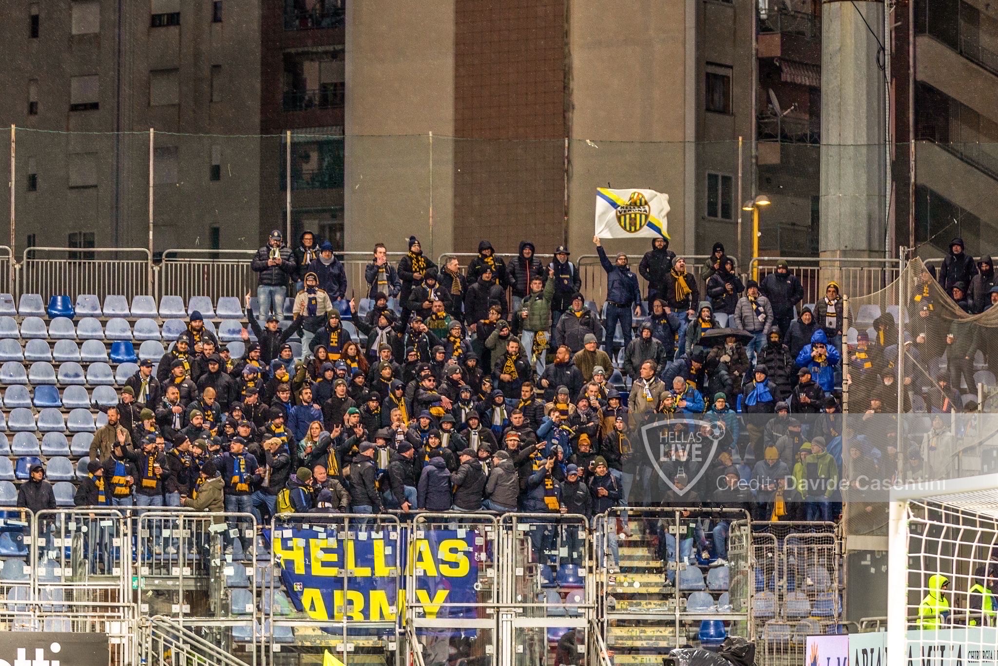 Coppa Italia. Cagliari-Hellas Verona, domani presenti 37 tifosi gialloblù