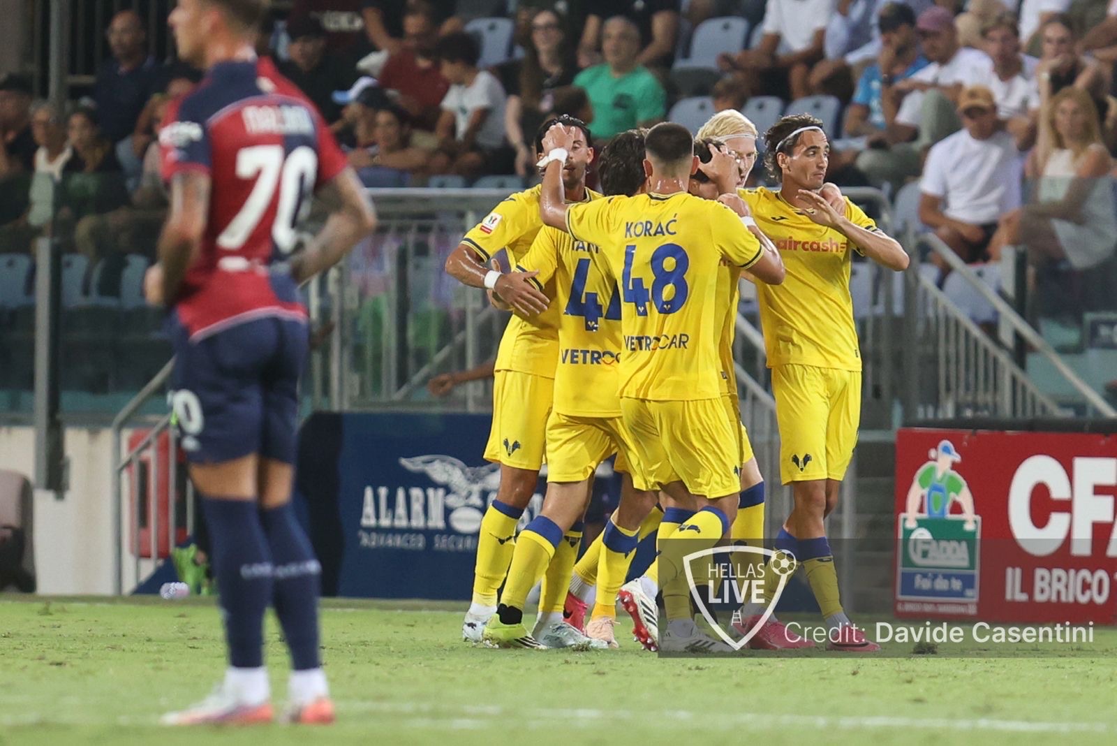 Coppa Italia. Finale Cagliari-Hellas Verona 1-2. Gialloblù agli ottavi!!!