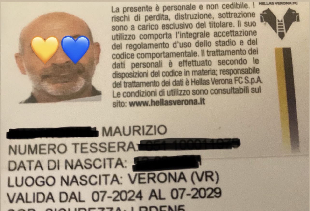 Hellas Verona, abbonamento smarrito