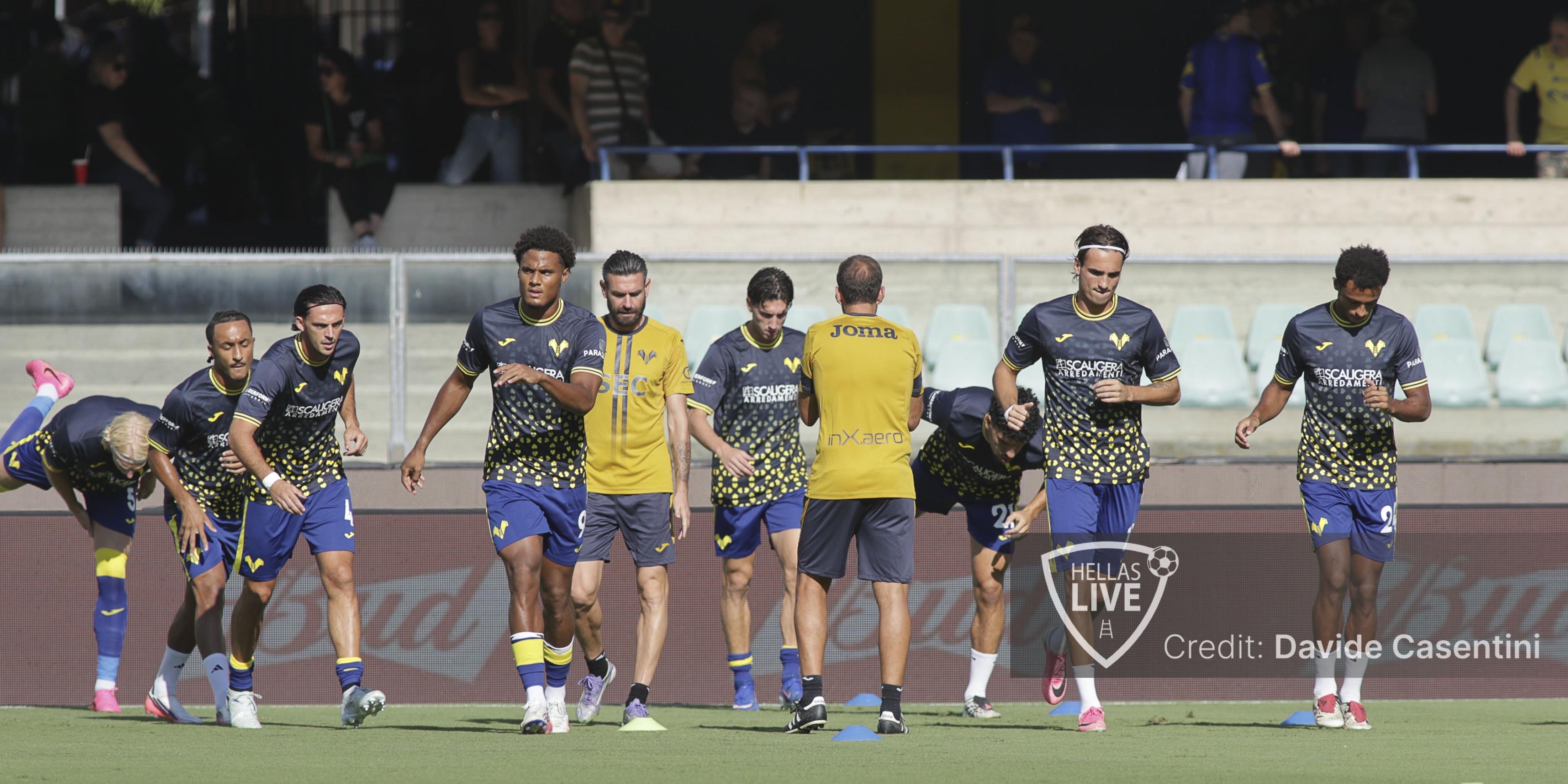 Hellas Verona, allenamento per i gialloblù