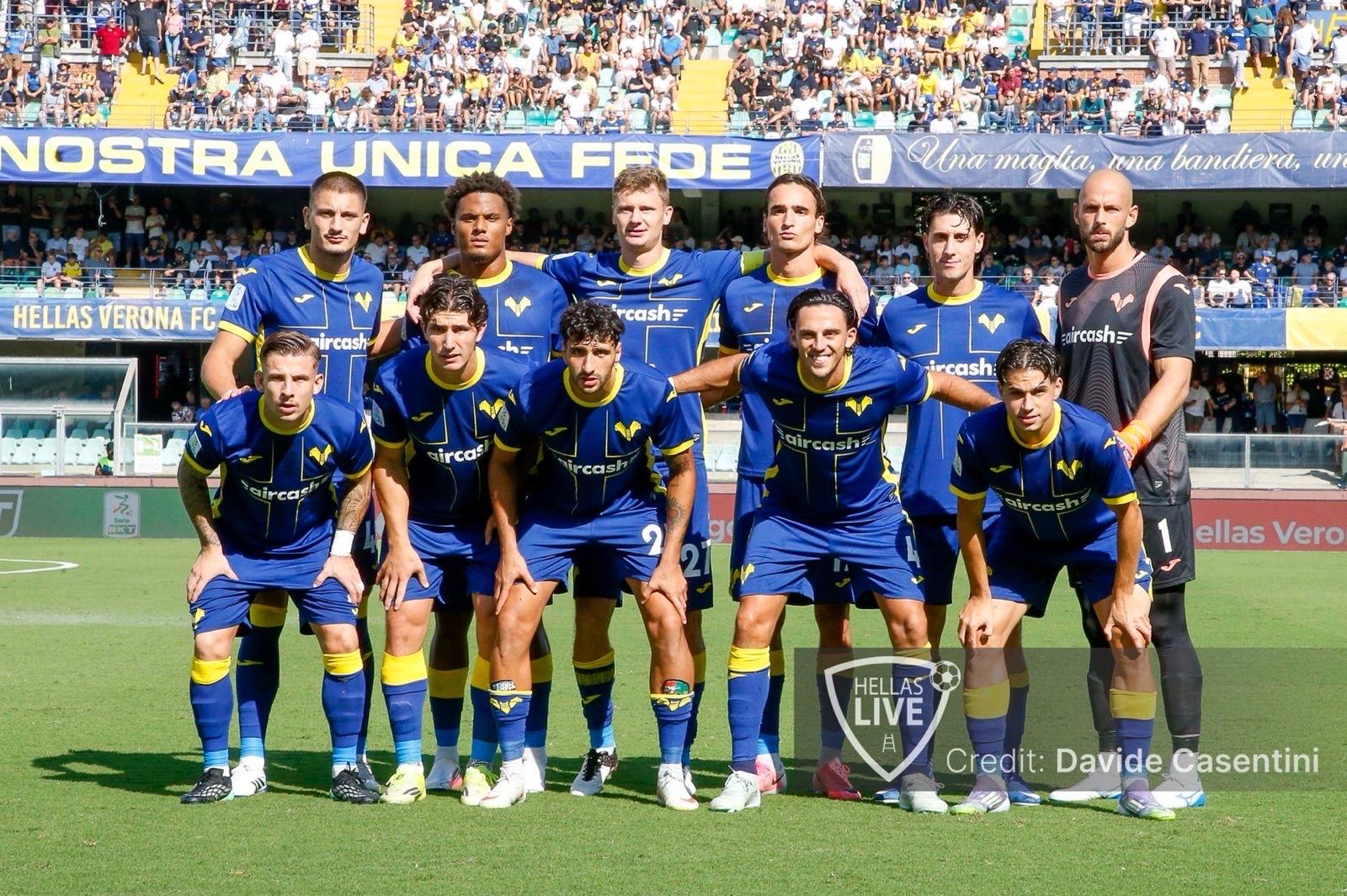 Serie BKT 2026/27. Fine primo tempo, Hellas Verona-Vicenza 0-0