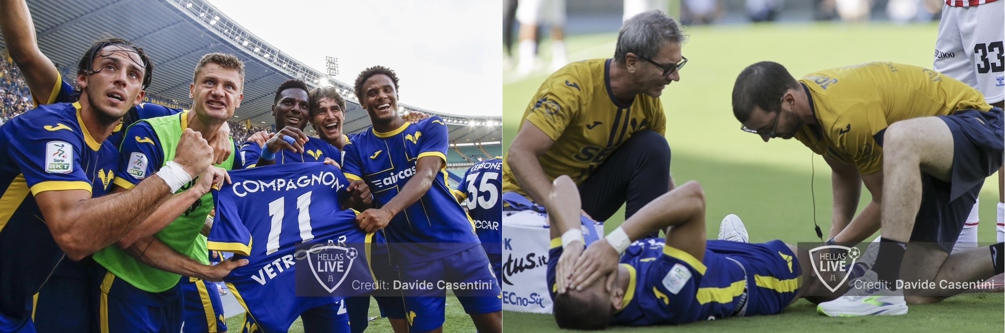 Hellas Verona, interventi perfettamente riusciti per Compagnon e Korac