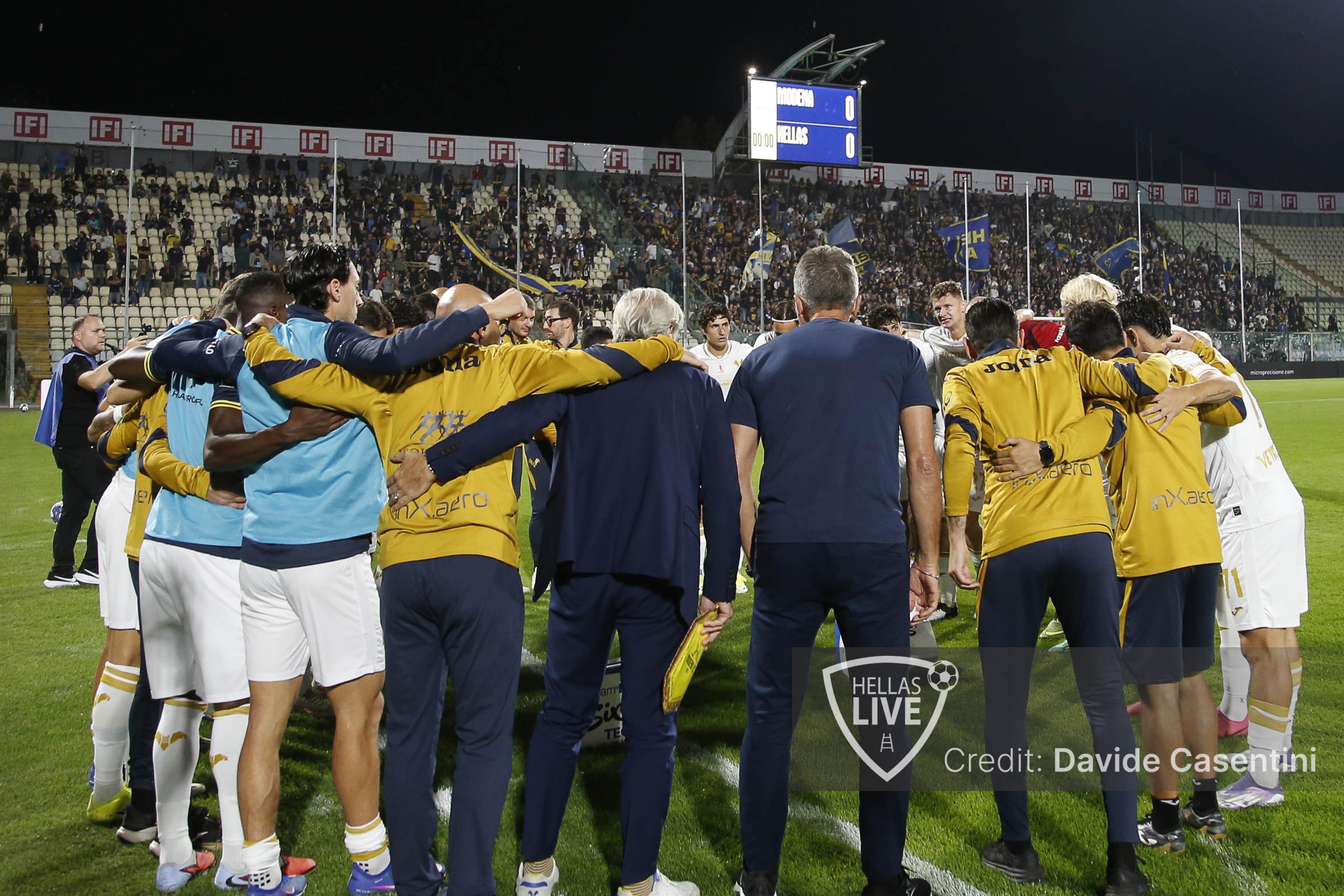 Hellas Verona, rifinitura per i gialloblù. Ore 13:30 conferenza Baroni