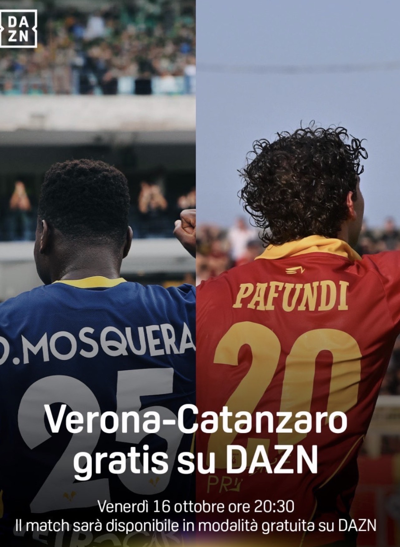 Serie BKT 2026/27, Hellas Verona-Catanzaro gratis su DAZN