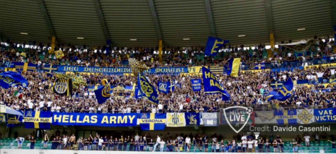 Serie BKT 2026/27. Hellas Verona-Catanzaro, superata quota 17.000. Settore Ospiti: 924