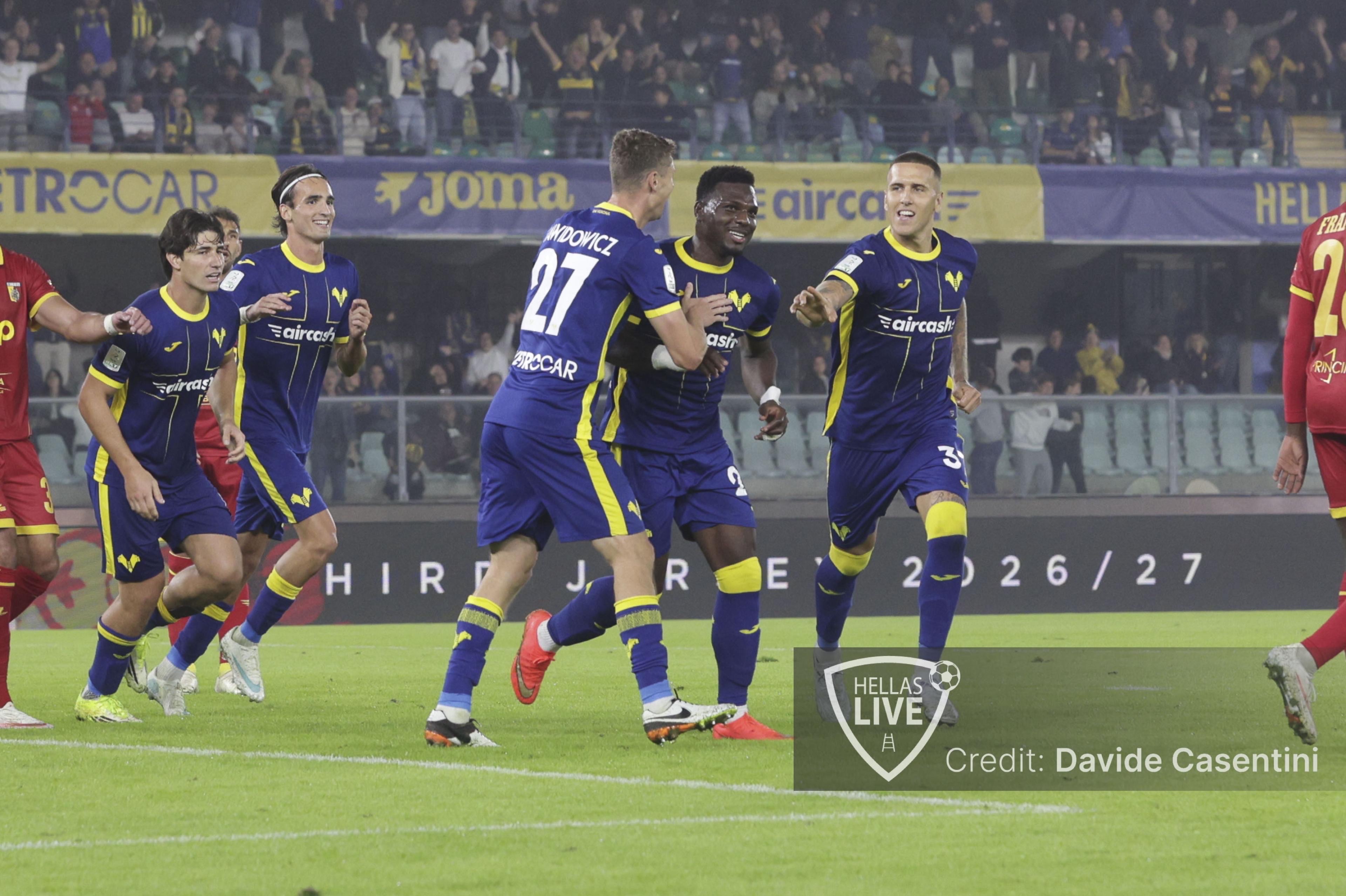 Numeri e. curiosità di Hellas Verona-Pisa
