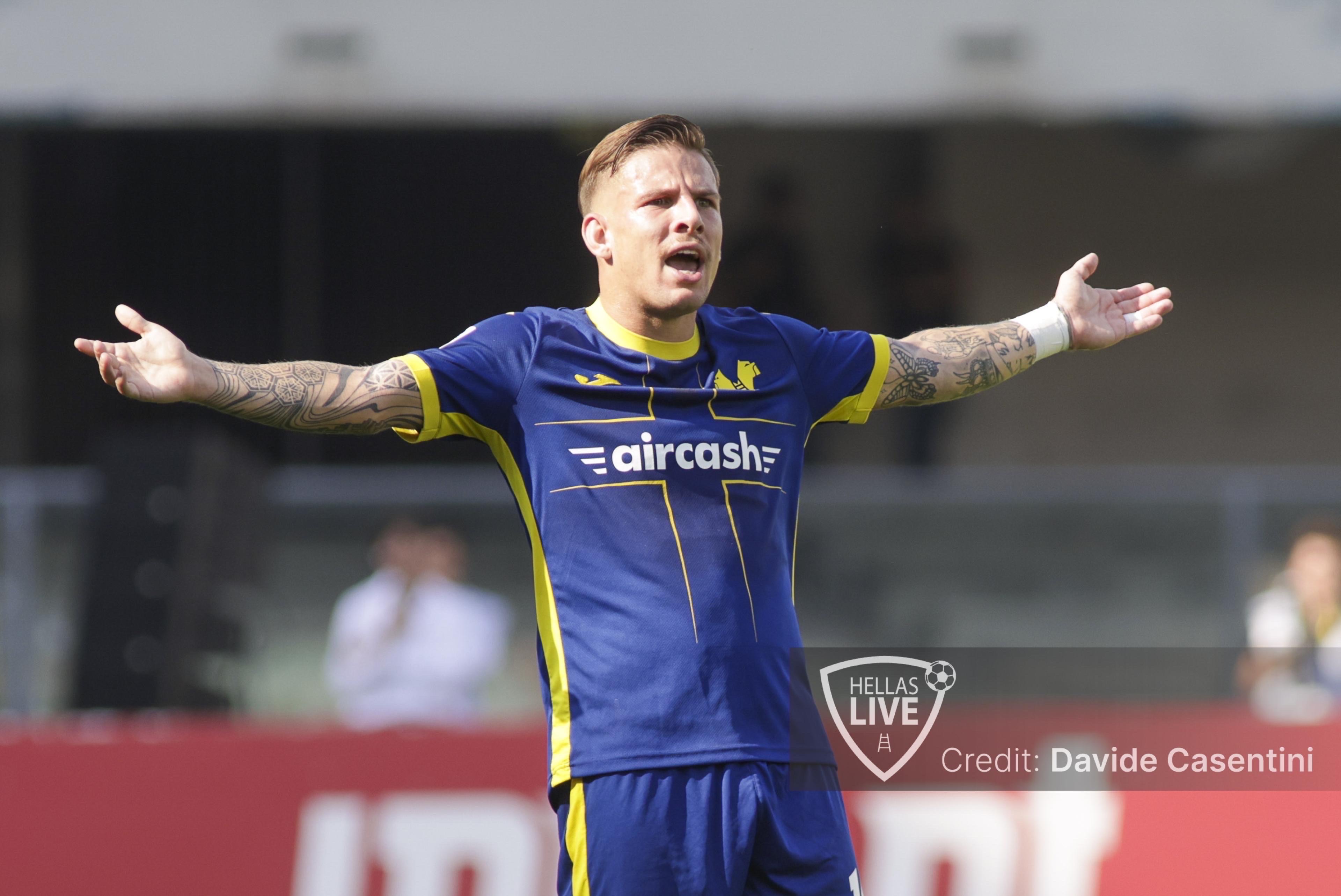 Hellas Verona, lesione di medio grado al bicipite femorale destro per Suslov
