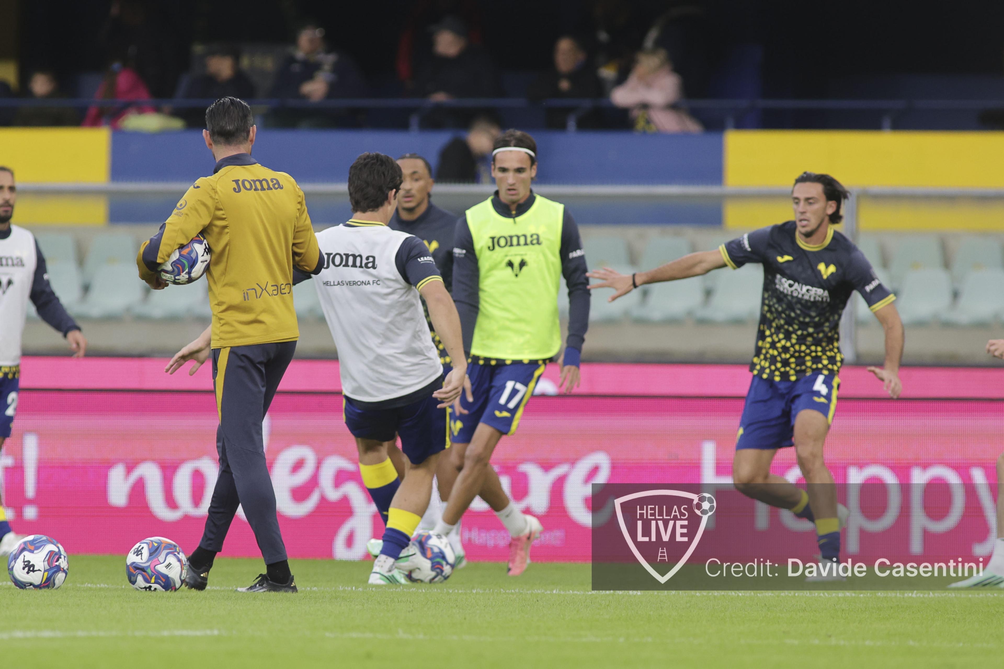 Hellas Verona, allenamento per i gialloblù